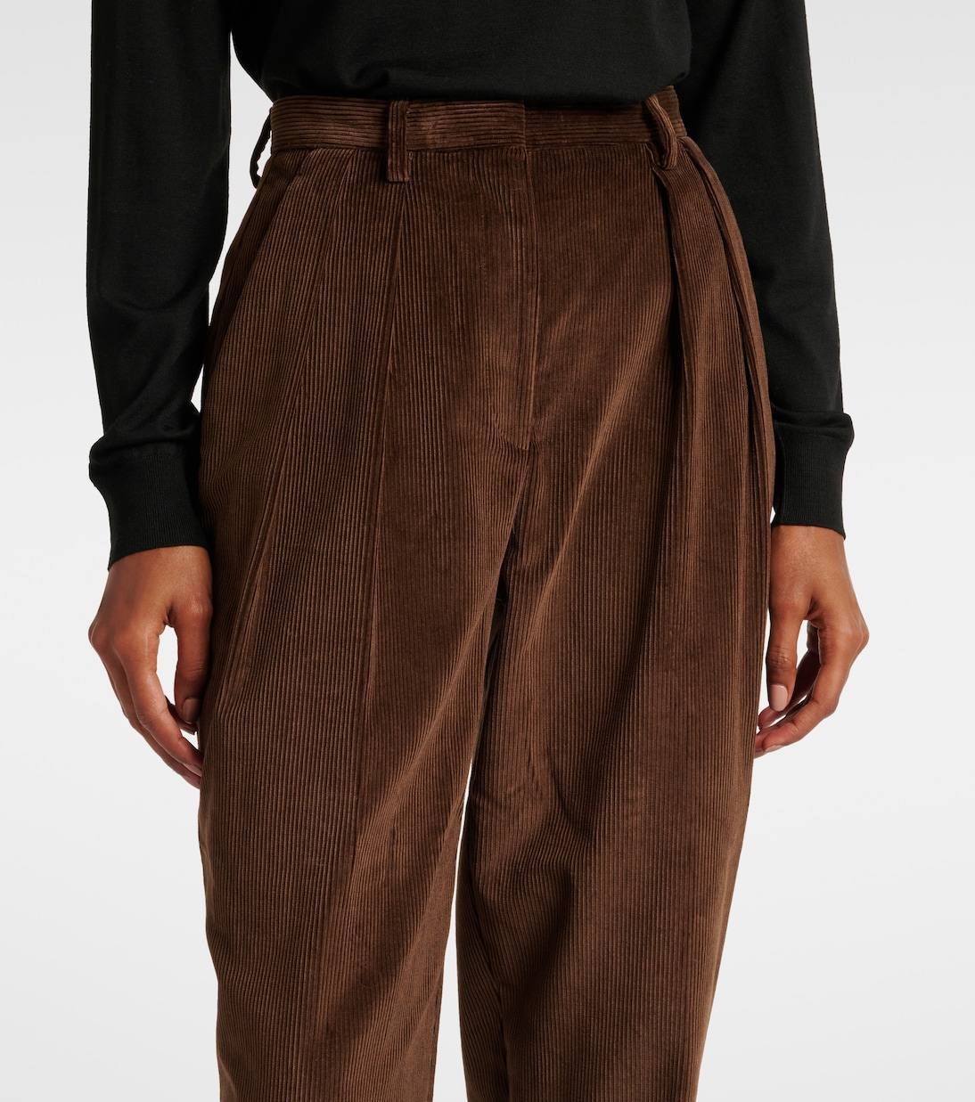 Pantalon tapered Emmett en velours côtelé de coton | Altuzarra