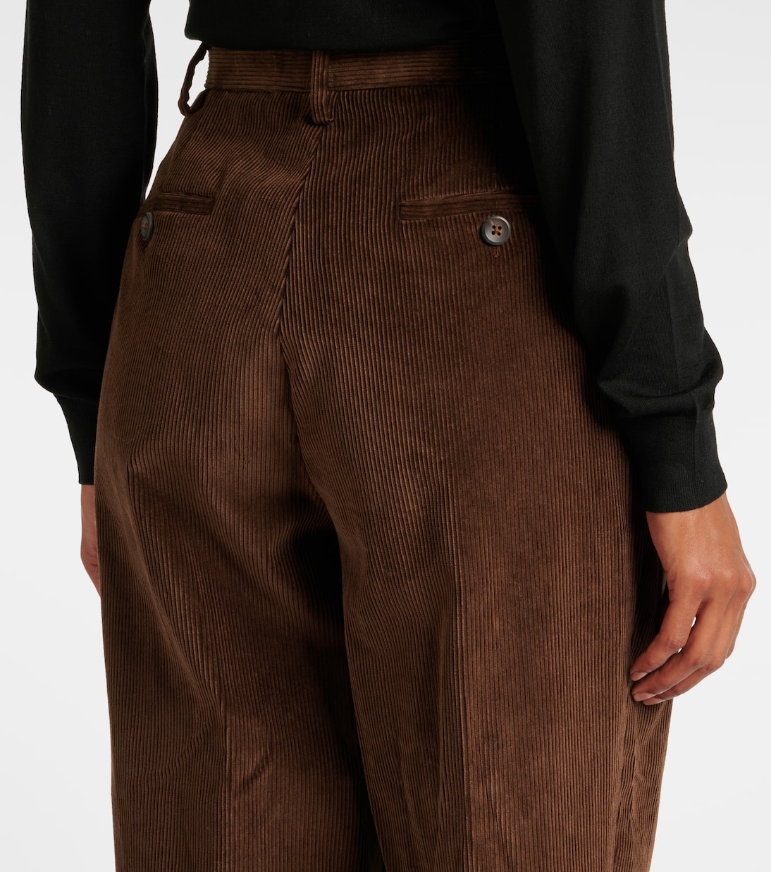Pantalon tapered Emmett en velours côtelé de coton | Altuzarra