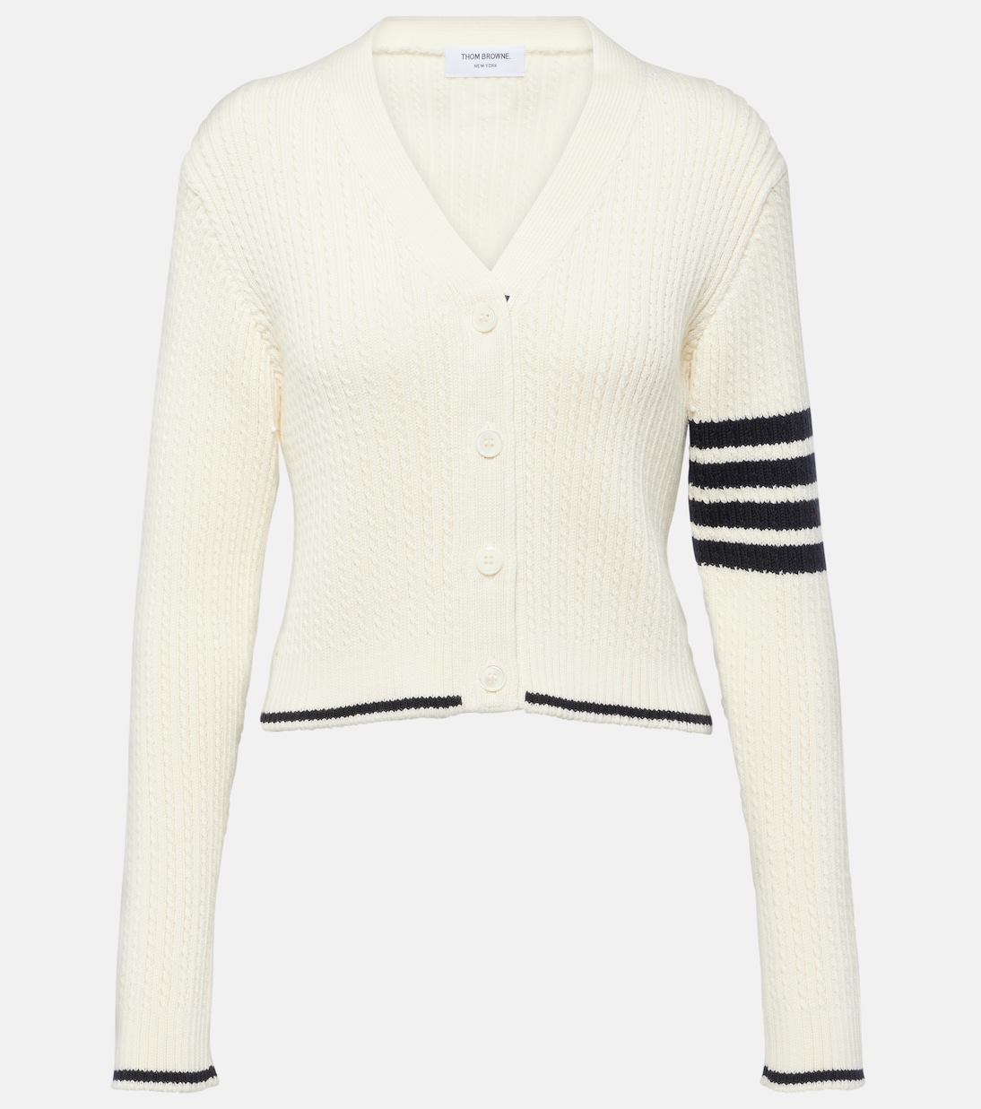Cropped-Cardigan aus Wolle | Thom Browne