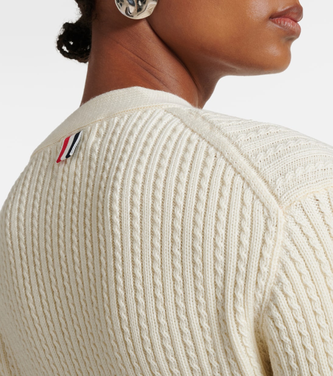 Cropped-Cardigan aus Wolle | Thom Browne