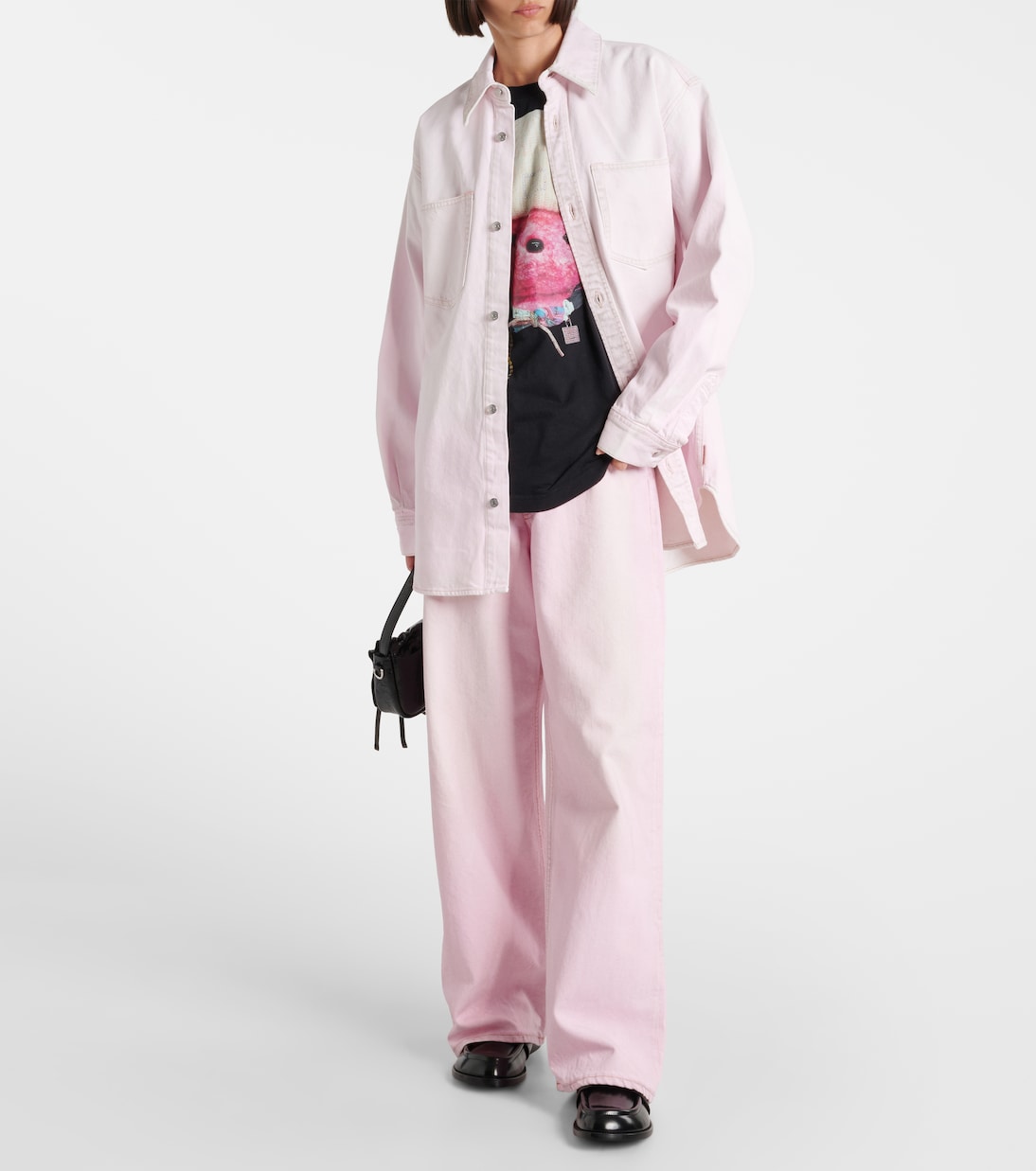 Denim shirt in pink - Acne Studios | Mytheresa