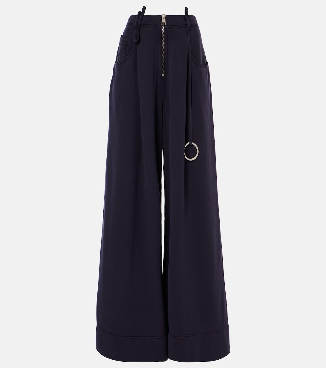 Weite High-Rise-Hose aus Baumwolle | The Attico