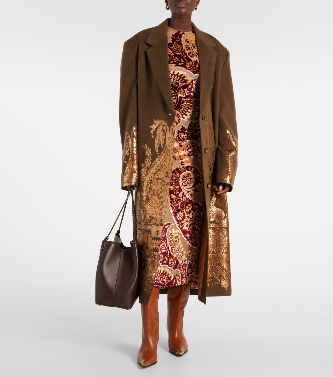 Paisley wool and cashmere coat | Etro