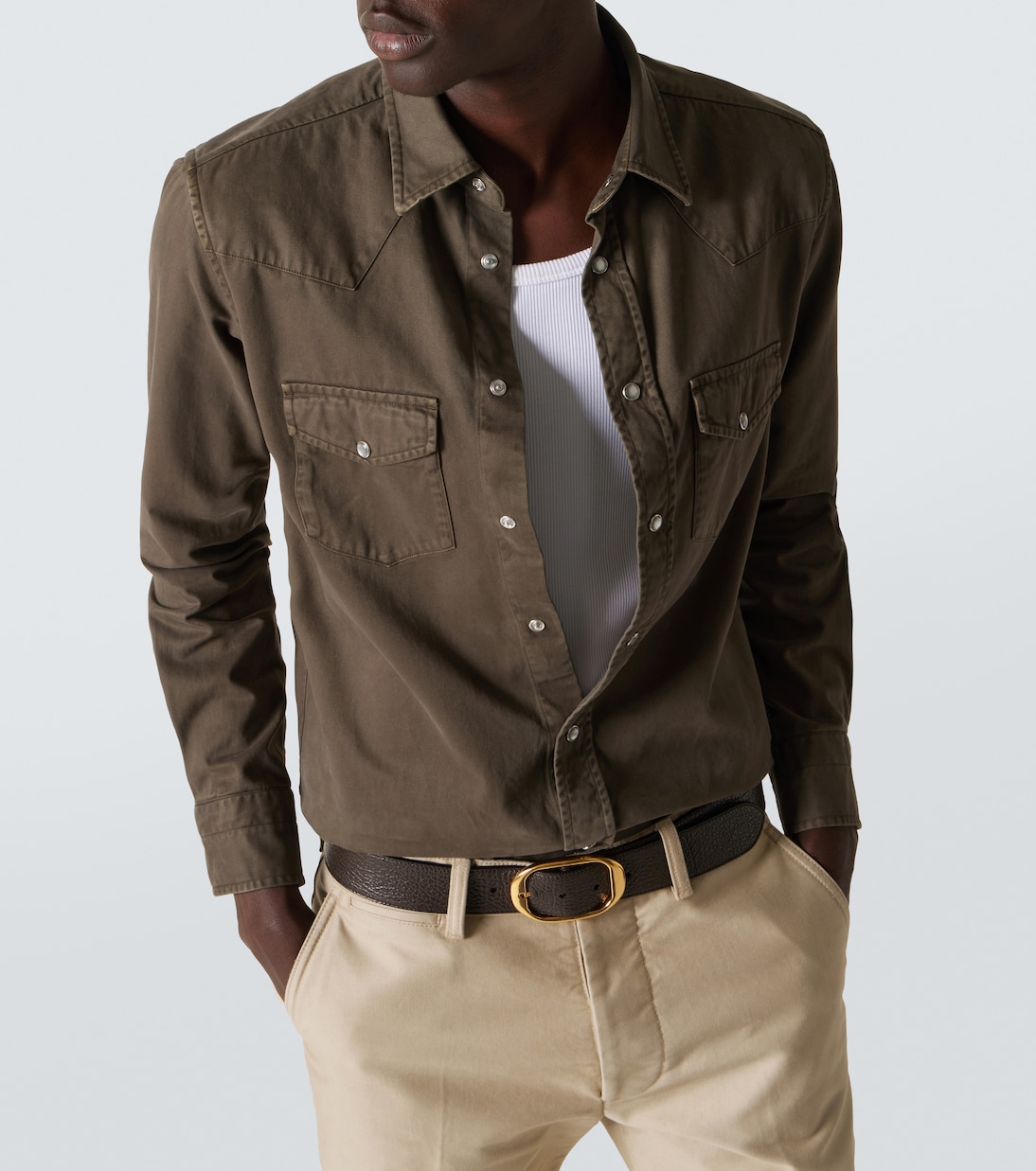 Camicia in twill di cotone | Tom Ford