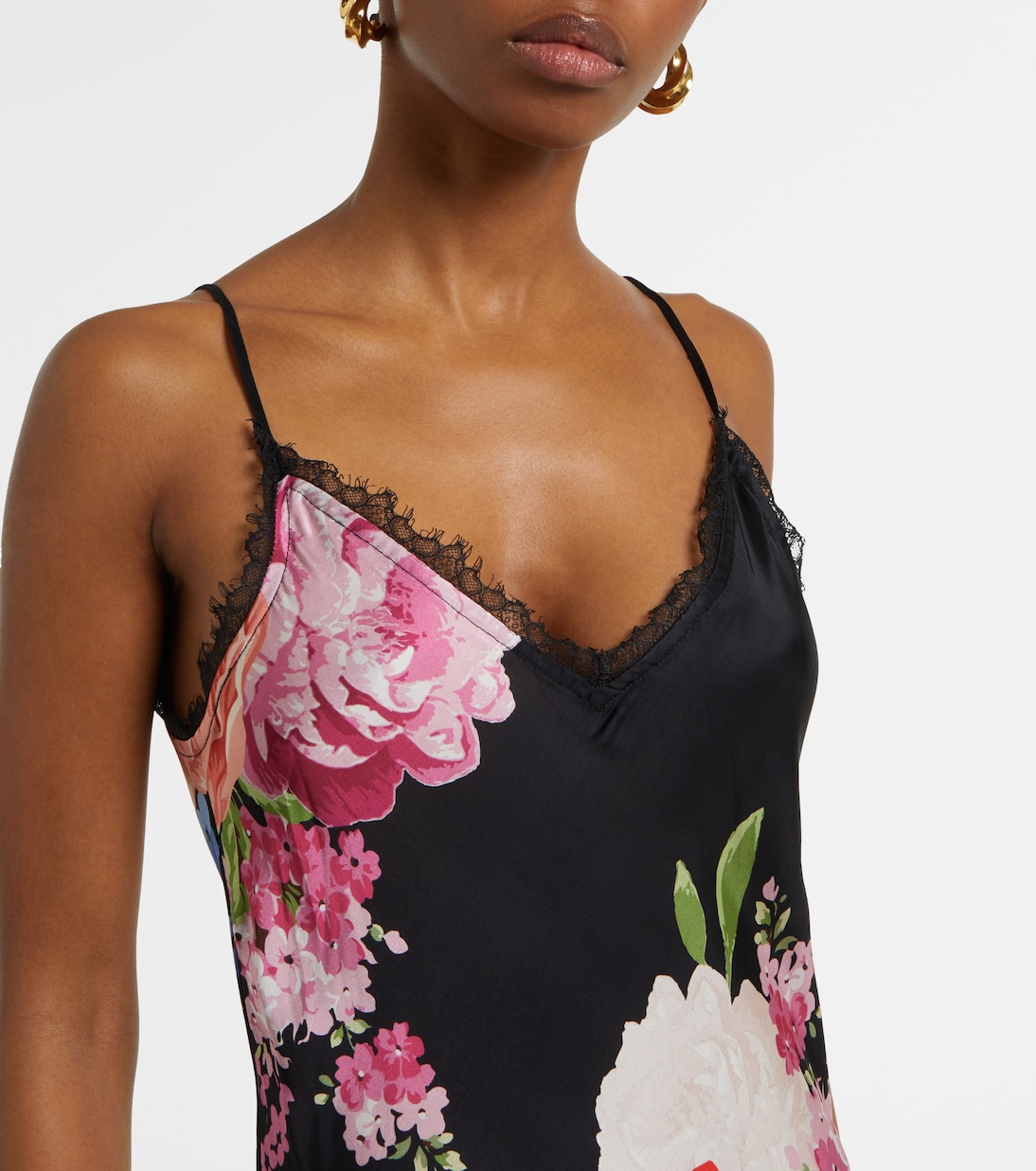 Abito sottoveste Lucia con stampa floreale | Poupette St Barth