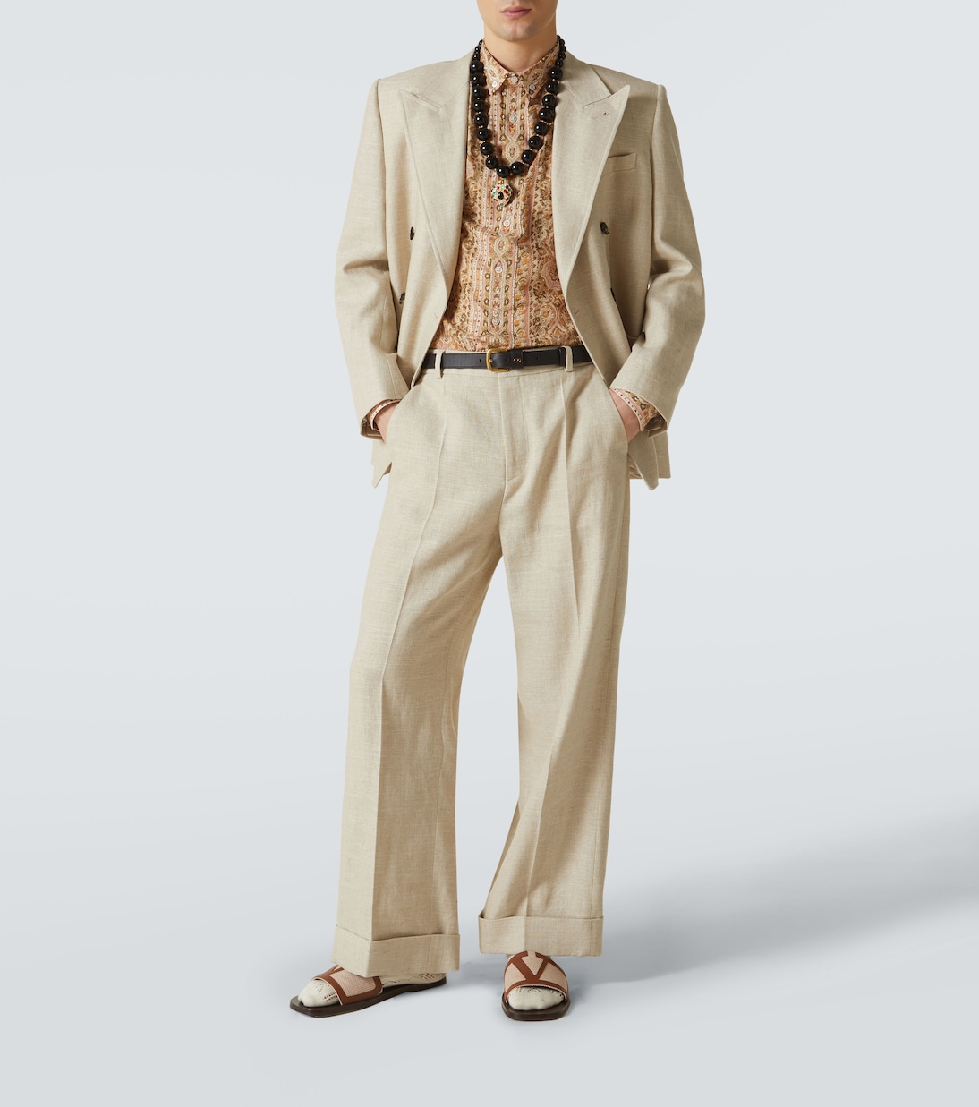 Camicia in cotone con stampa paisley | Valentino