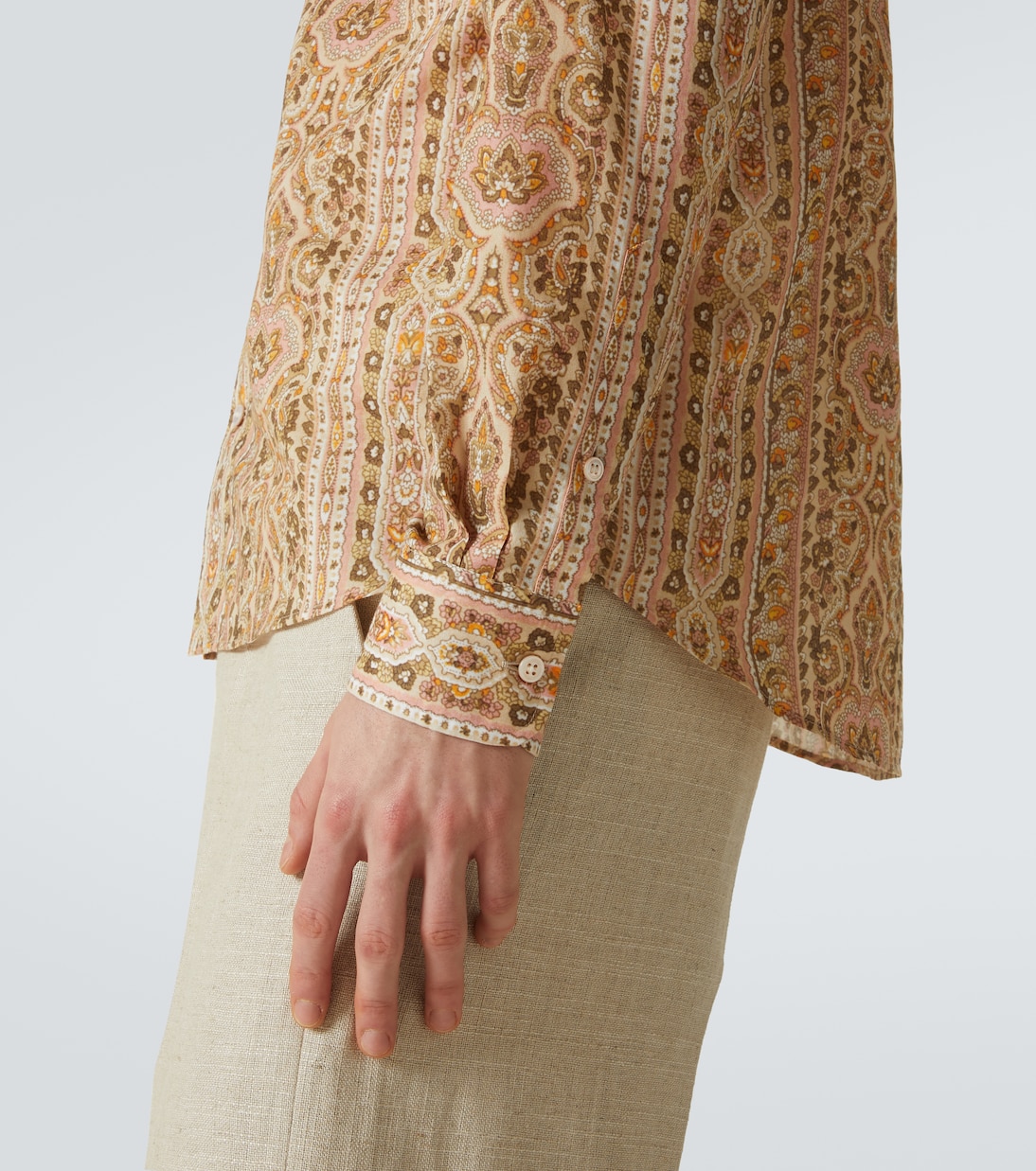Camicia in cotone con stampa paisley | Valentino