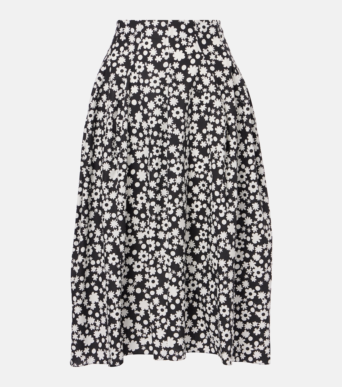 Gonna midi in cotone con stampa | Marni