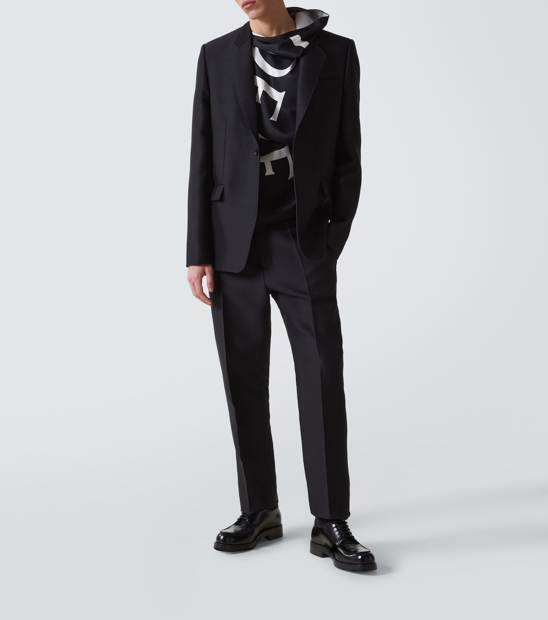 Pantaloni regular in lana e seta | Loewe