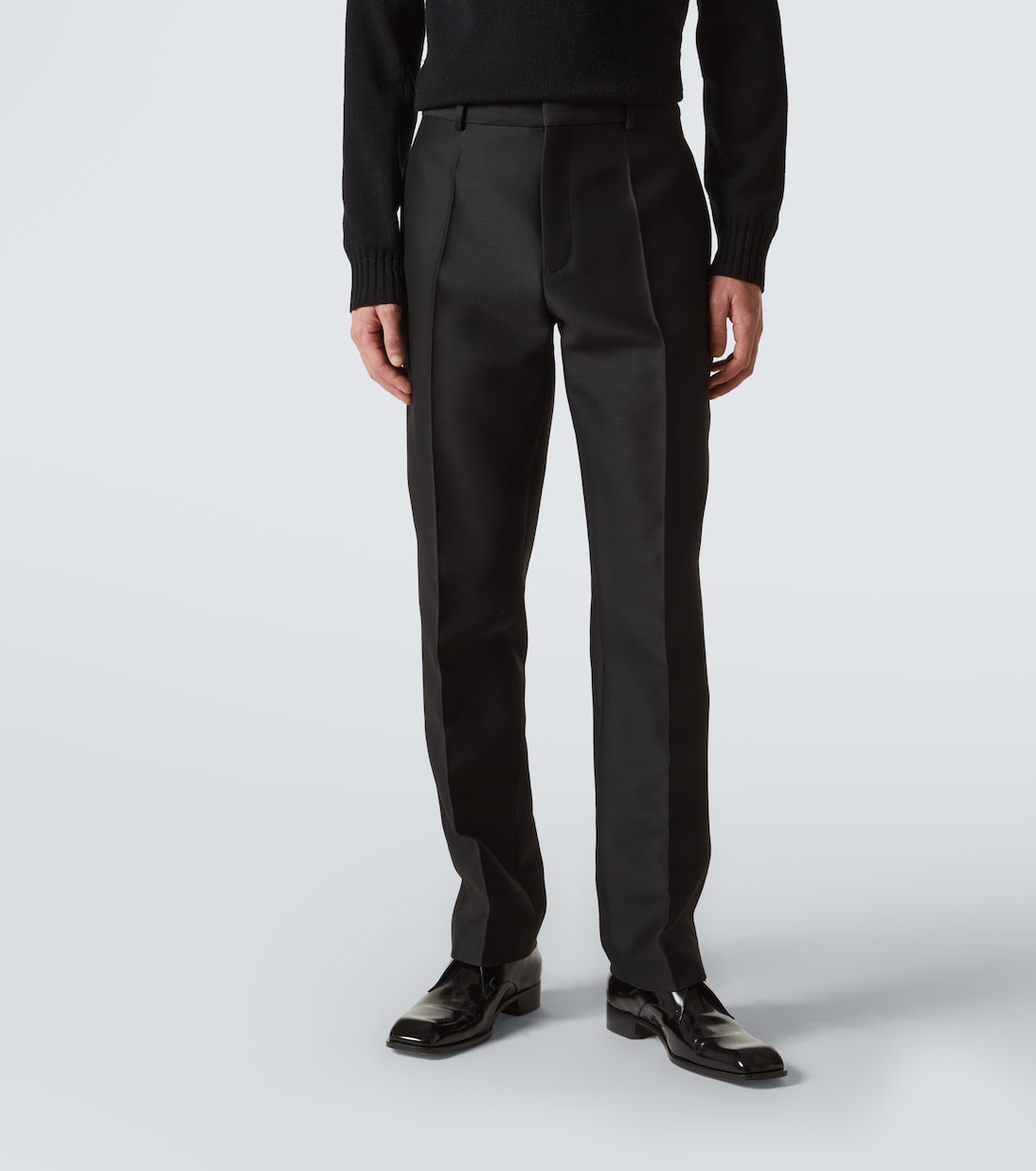 Pantaloni regular in lana e seta | Loewe