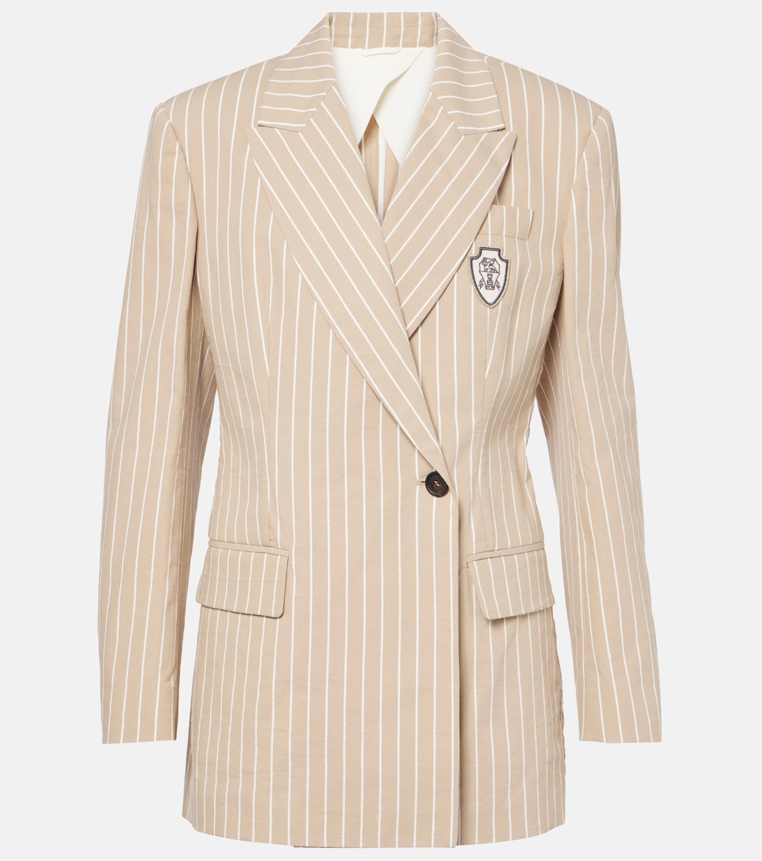 Blazer in cotone e seta | Brunello Cucinelli