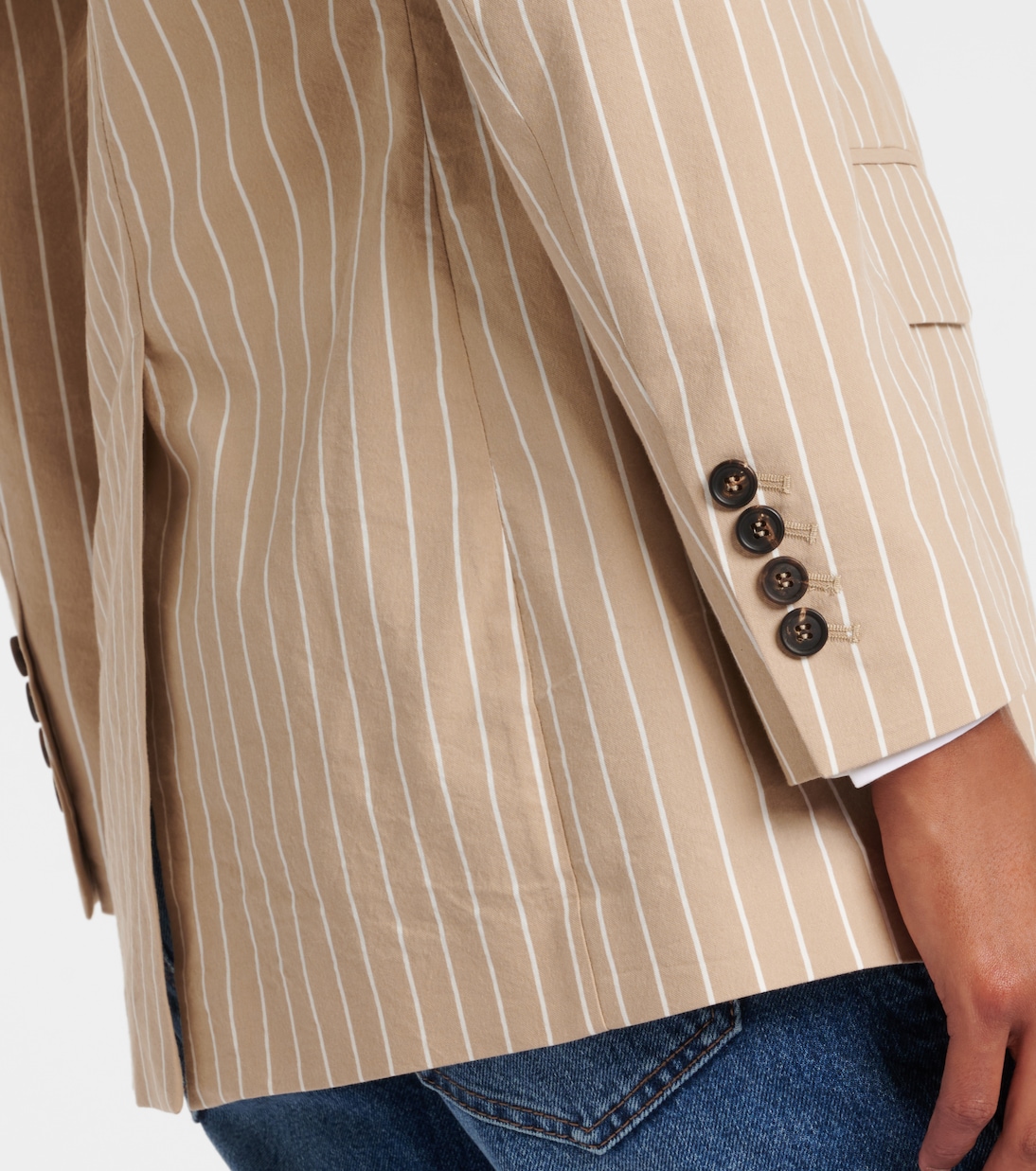 Blazer in cotone e seta | Brunello Cucinelli