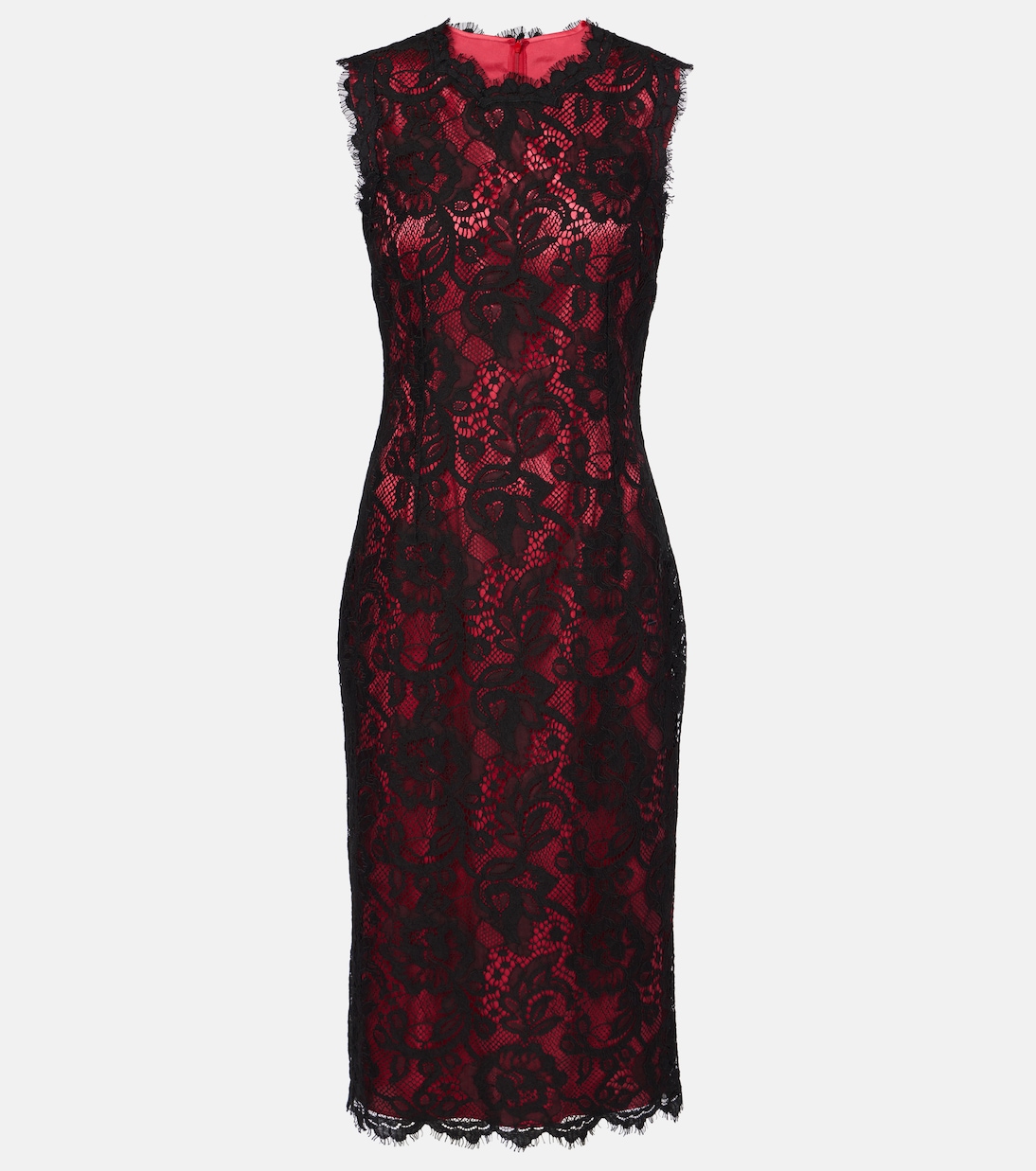 Cotton-blend lace midi dress | Dolce&Gabbana