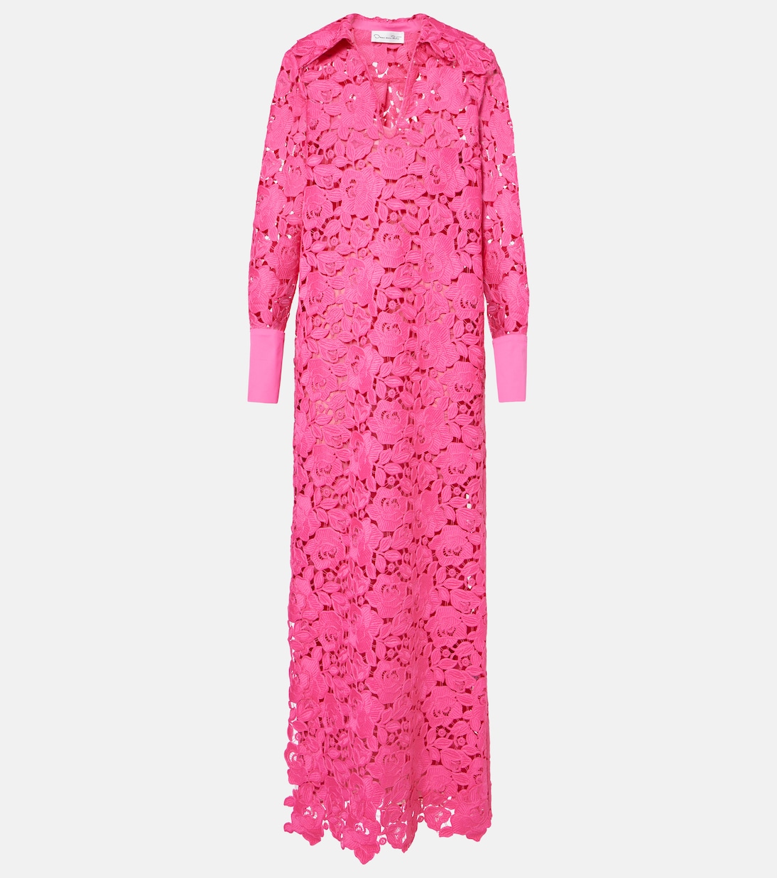 Vestido de fiesta de encaje floral | Oscar de la Renta