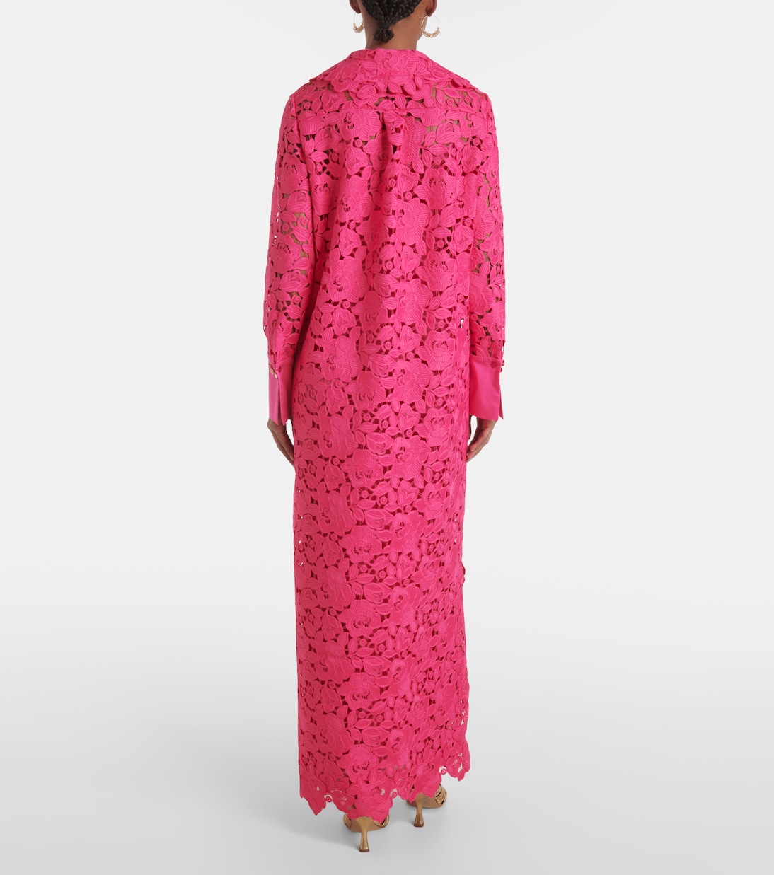Vestido de fiesta de encaje floral | Oscar de la Renta