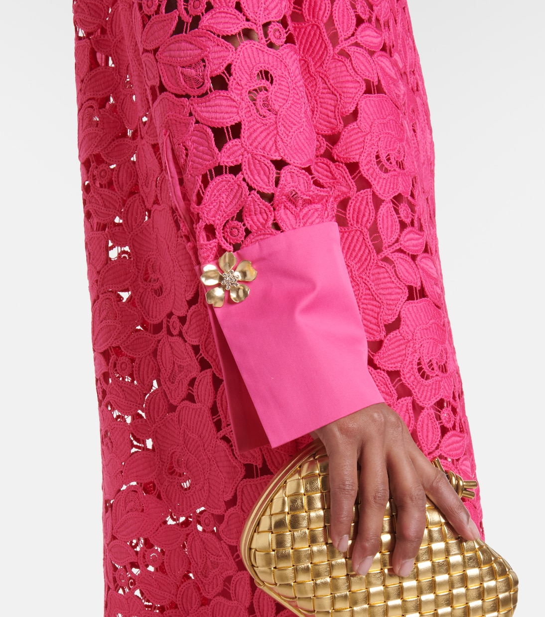Vestido de fiesta de encaje floral | Oscar de la Renta