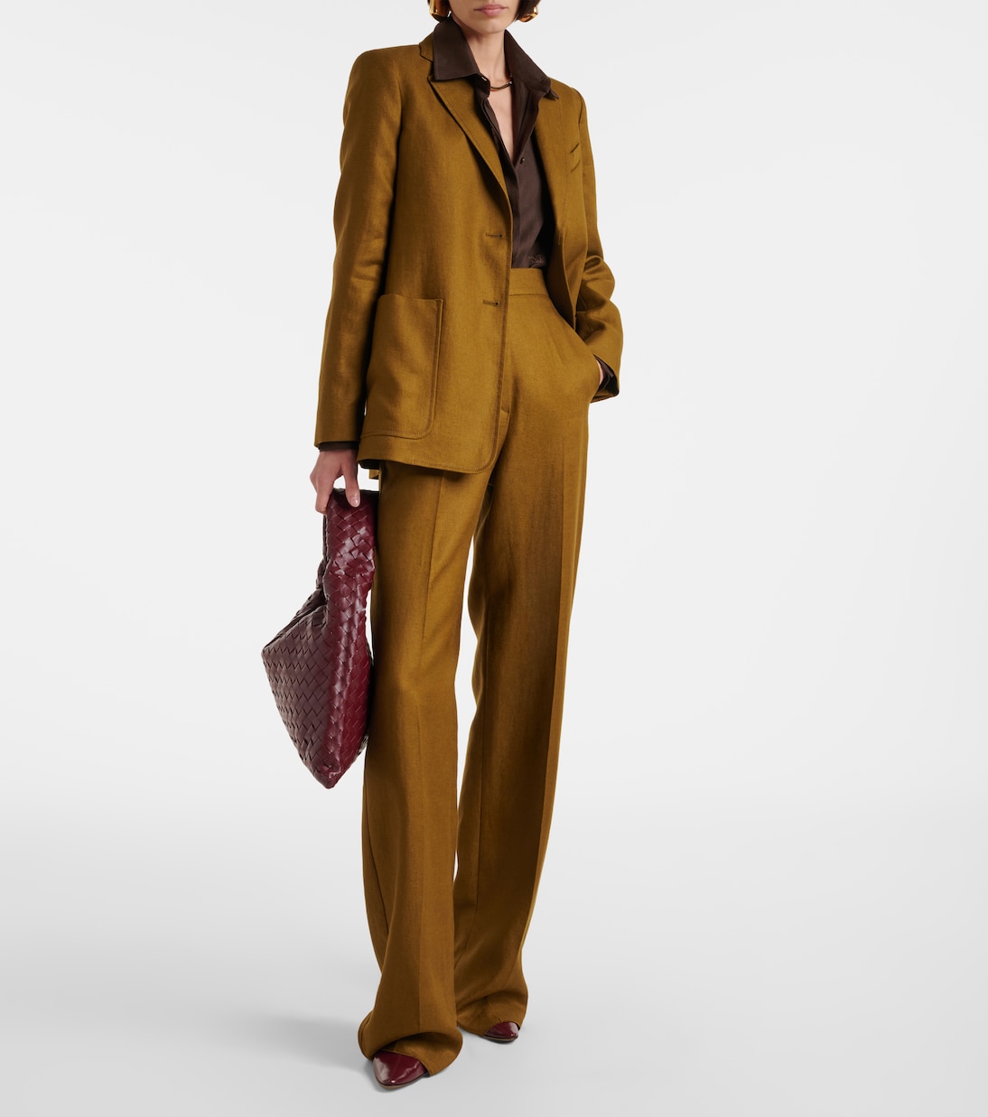 Pantaloni a gamba larga Aversa con logo | Max Mara