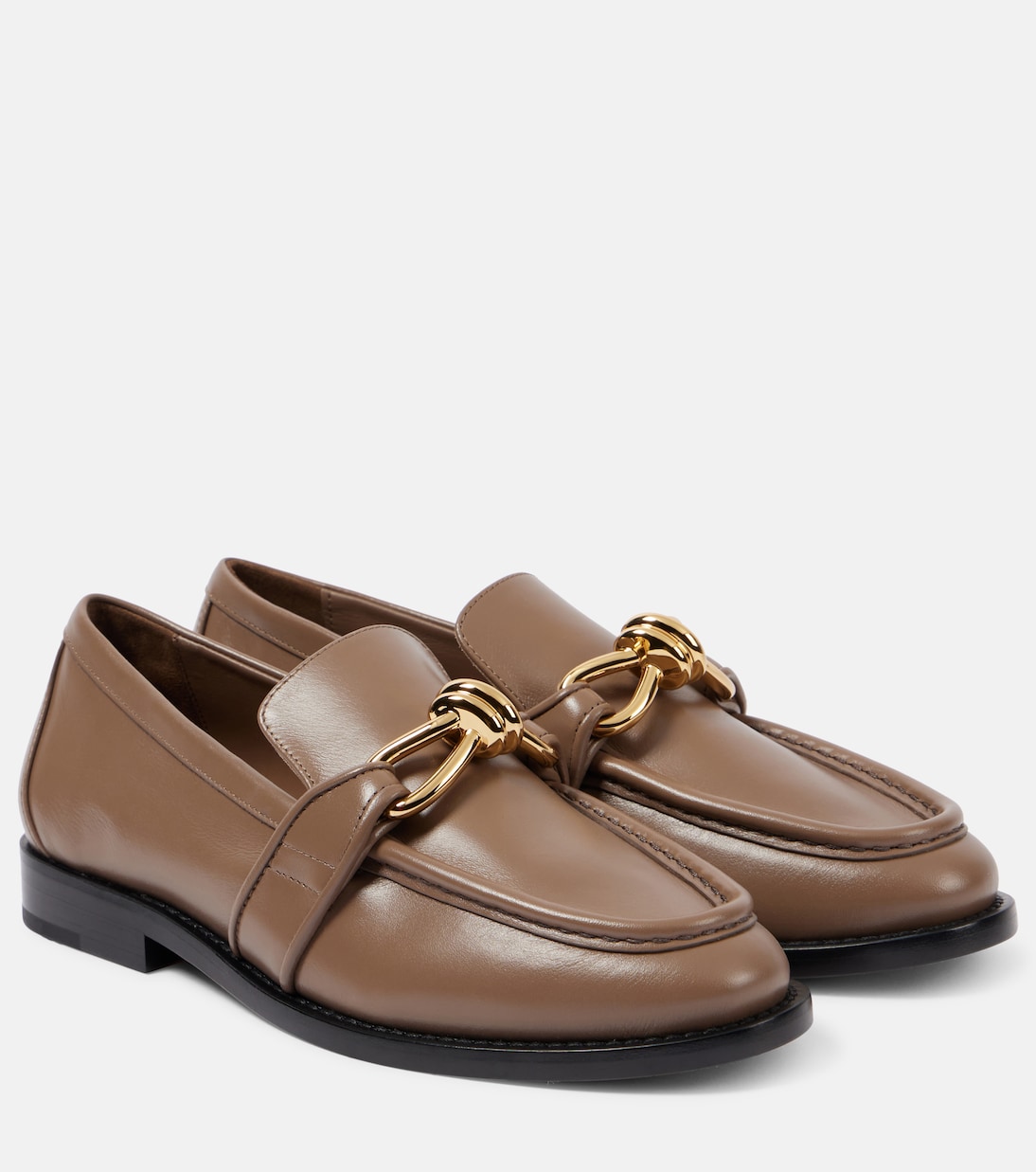 Astaire Knot leather loafers | Bottega Veneta