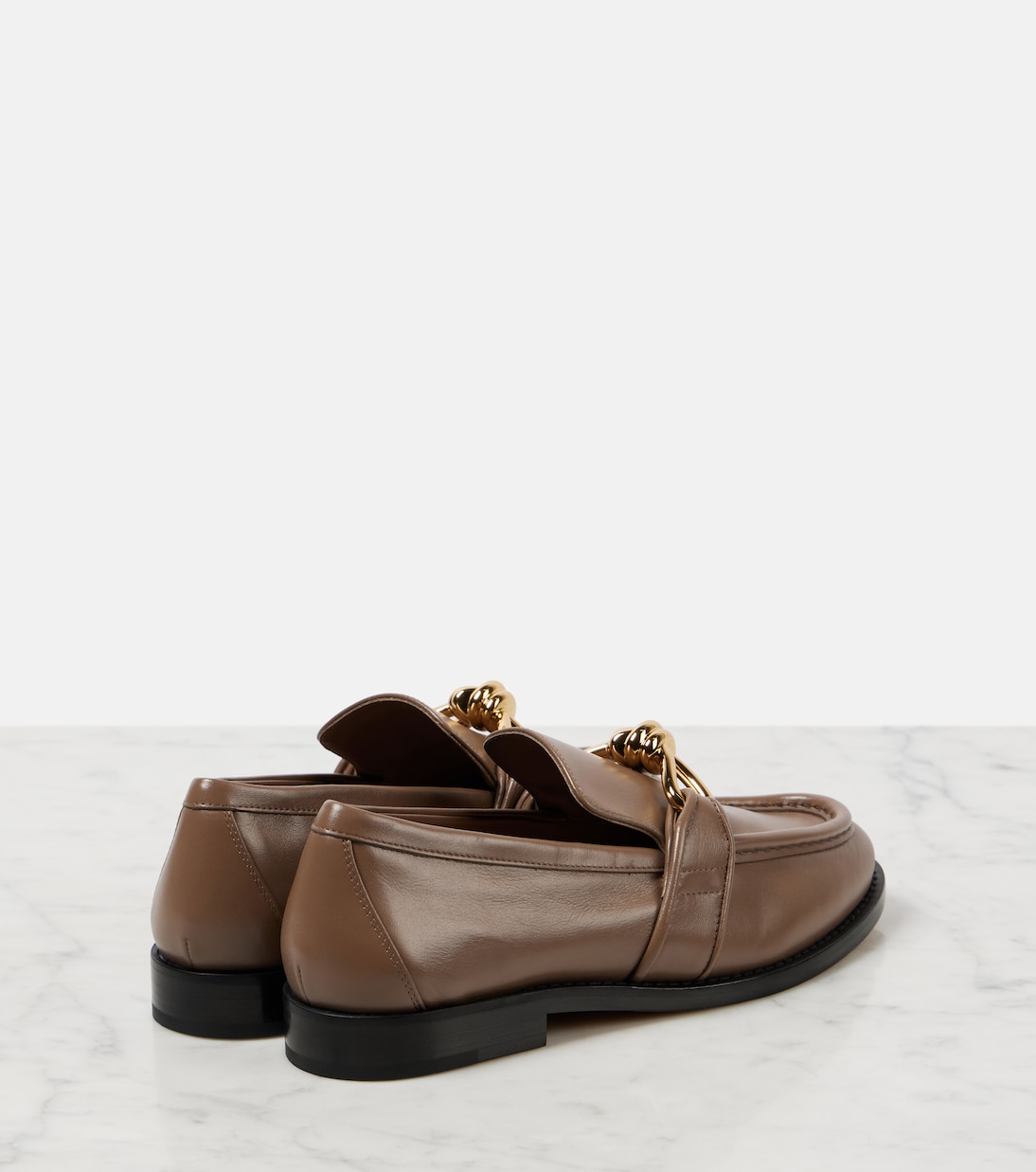 Astaire Knot leather loafers | Bottega Veneta