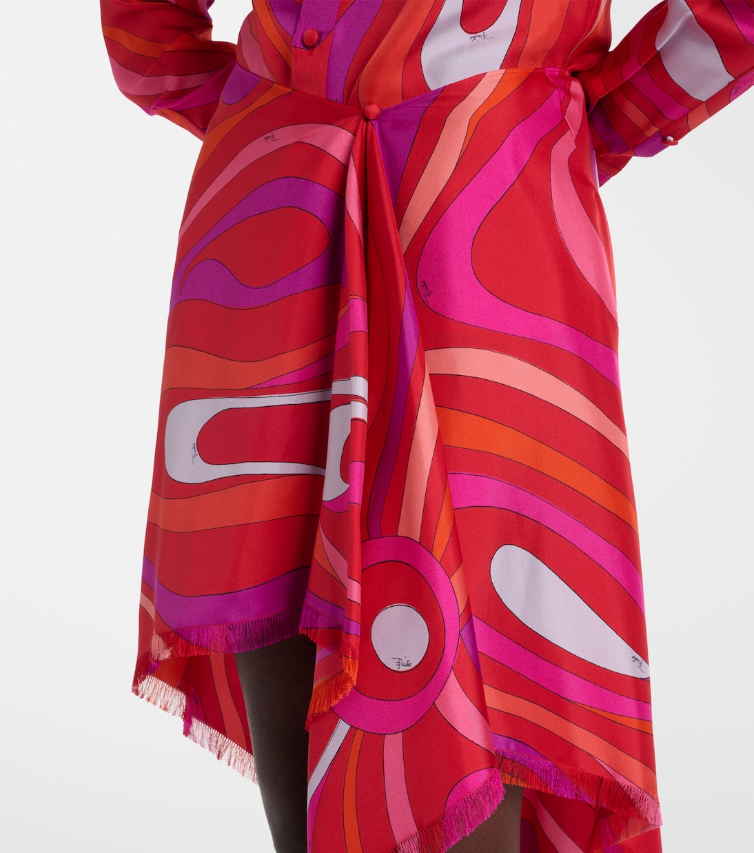 Marmo draped silk miniskirt | Pucci
