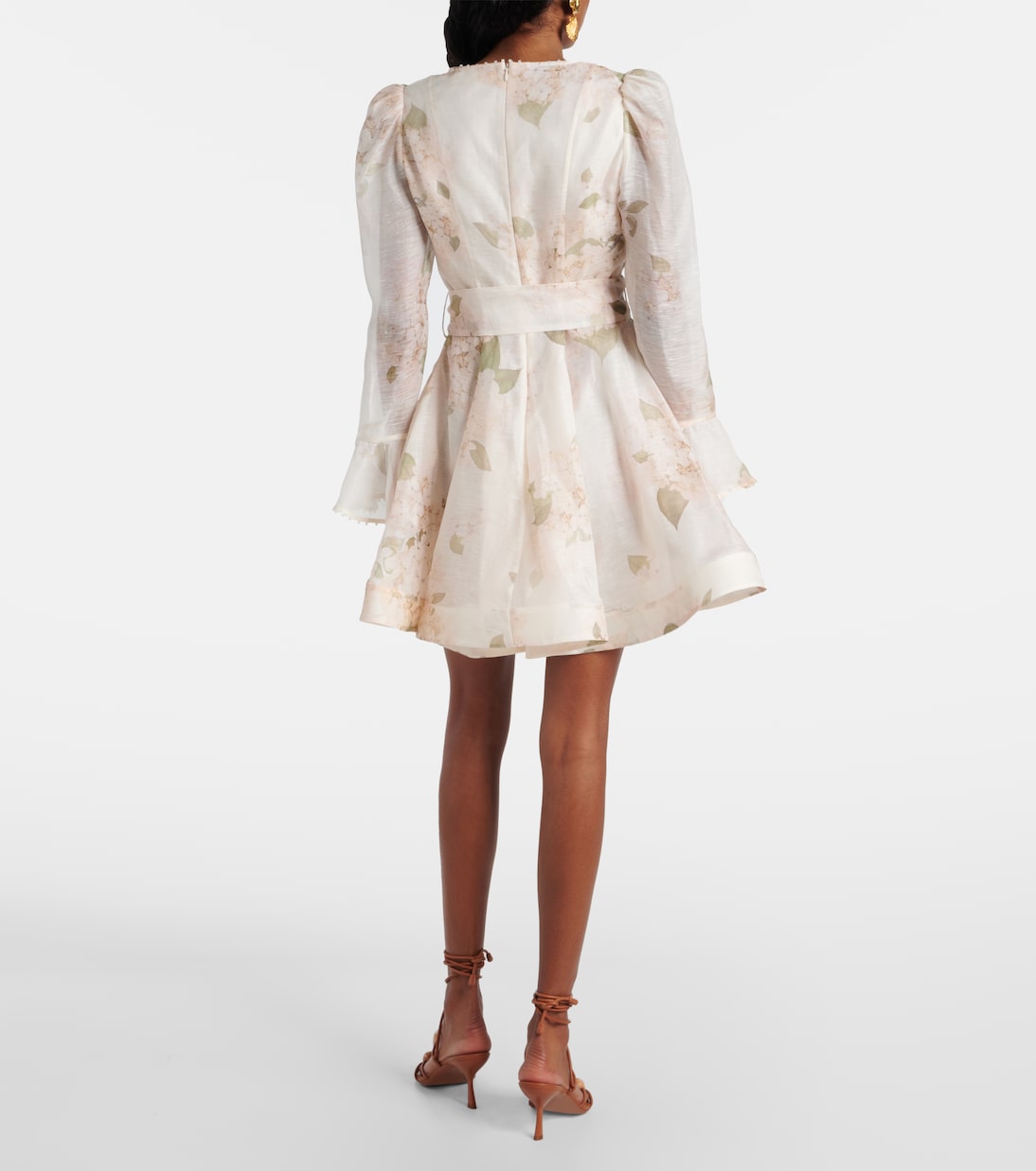 Balance linen and silk minidress | Zimmermann
