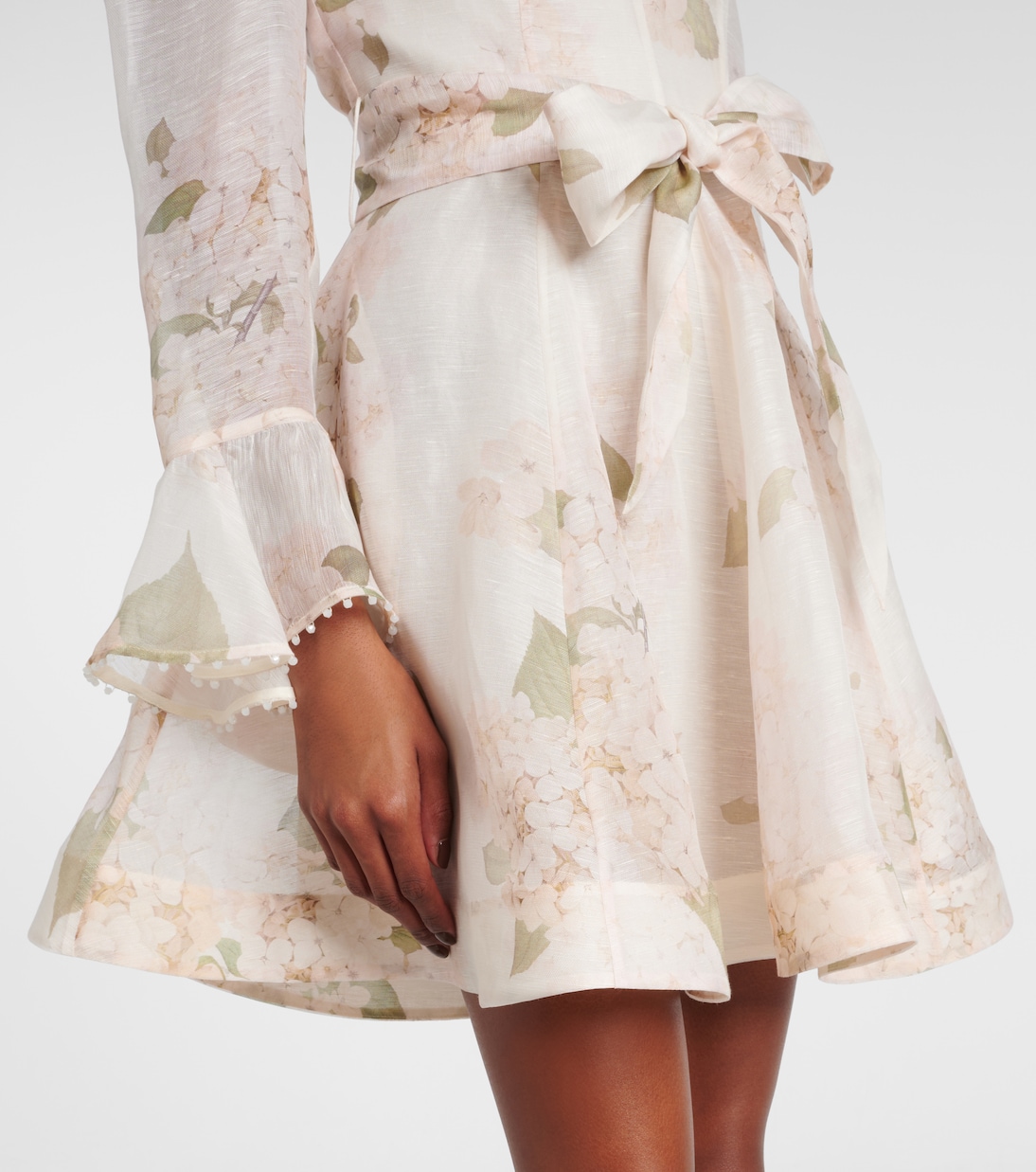 Balance linen and silk minidress | Zimmermann