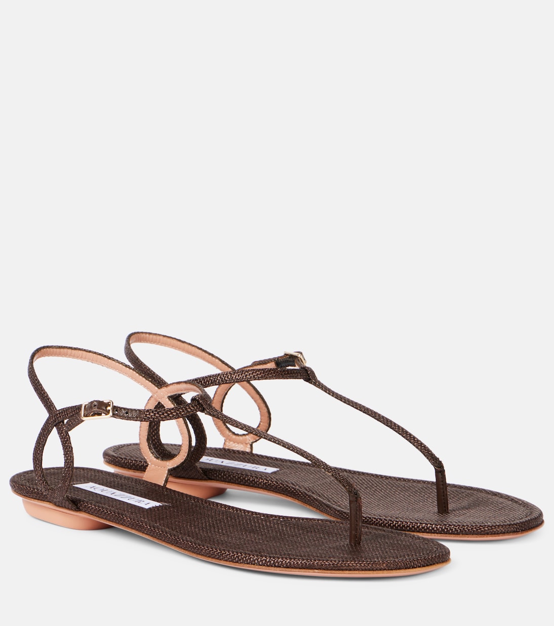 Almost Bare raffia-effect sandals | Aquazzura