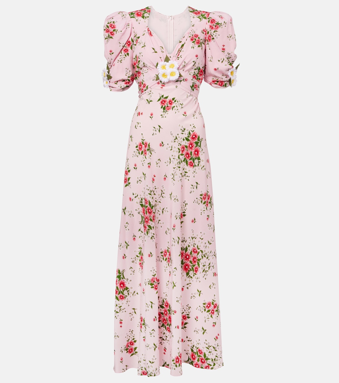 Robe de cocktail en soie à fleurs | Rodarte