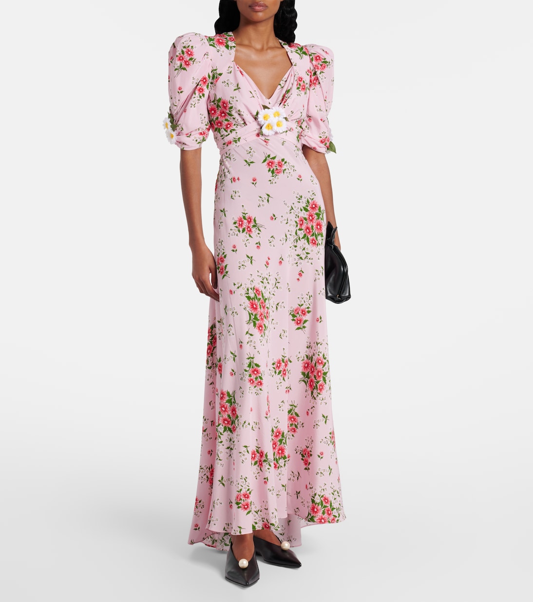 Robe de cocktail en soie à fleurs | Rodarte