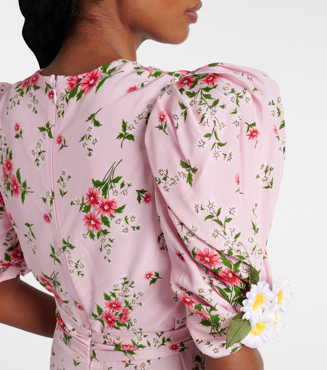 Robe de cocktail en soie à fleurs | Rodarte