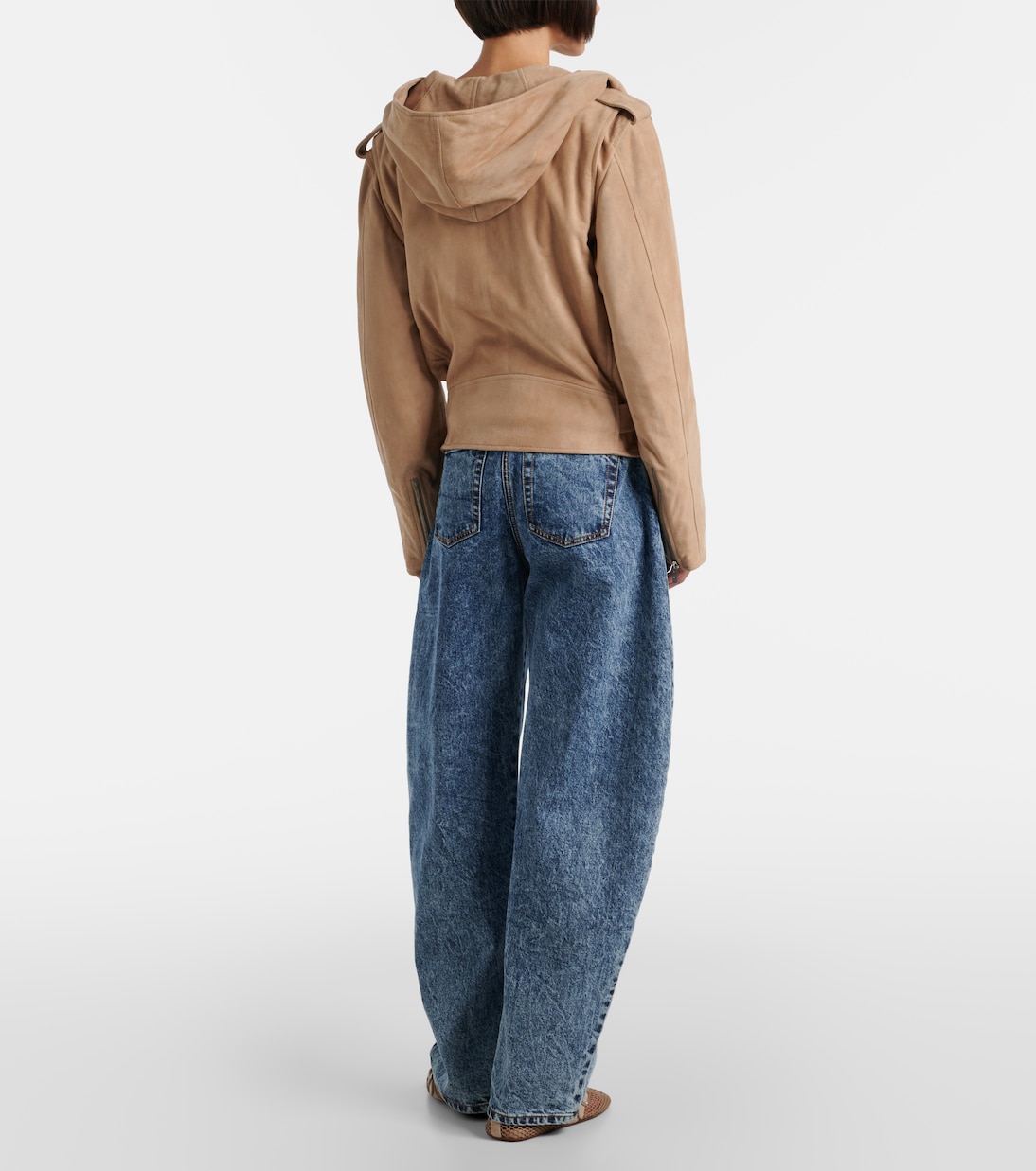 Suede biker jacket | Alaïa