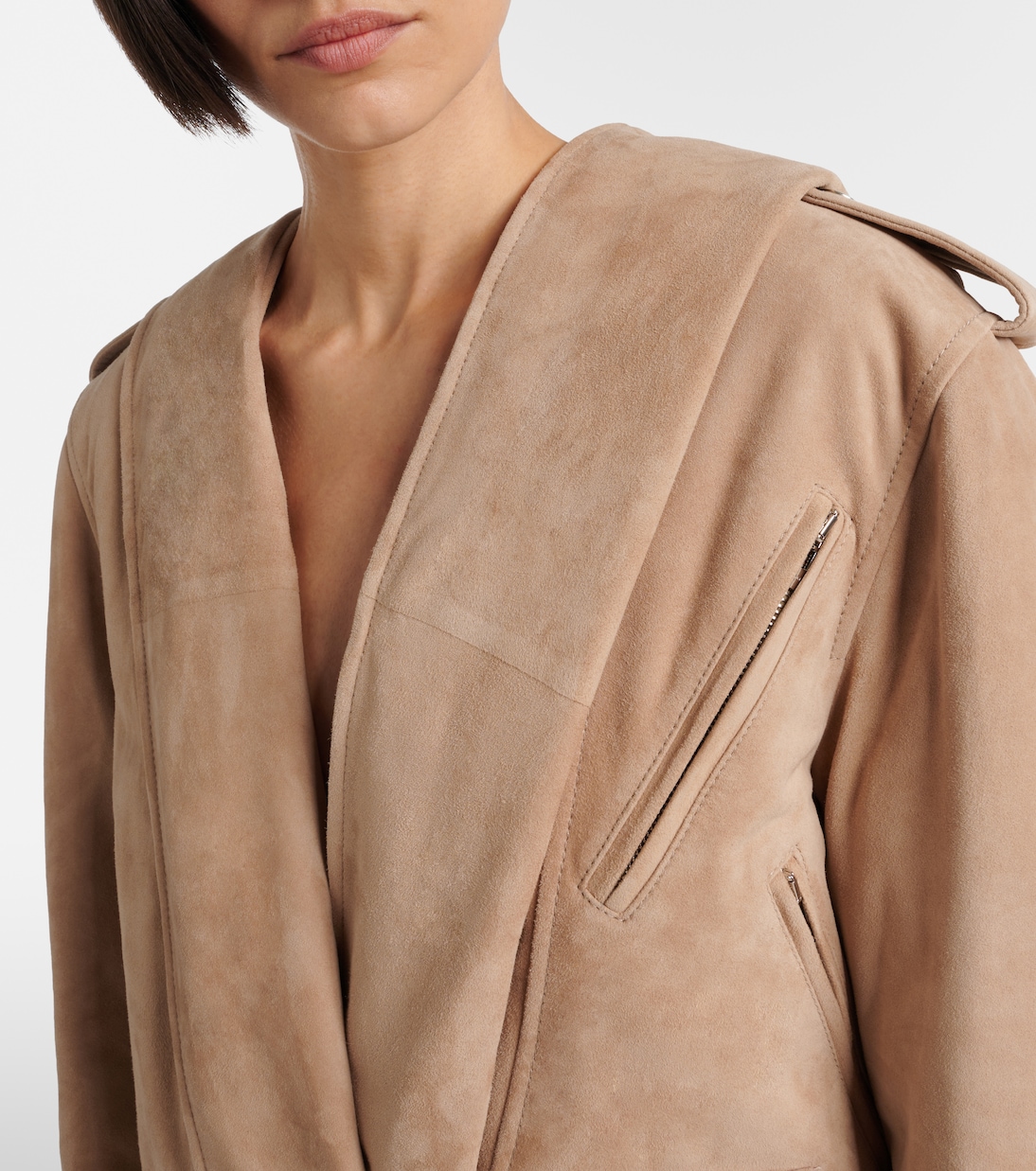 Suede biker jacket | Alaïa