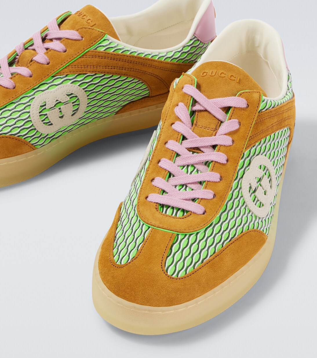 G75绒面革边饰运动鞋 | Gucci