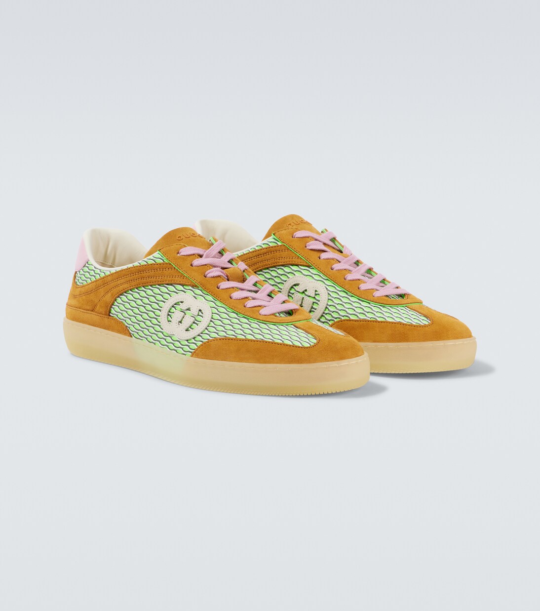 G75绒面革边饰运动鞋 | Gucci