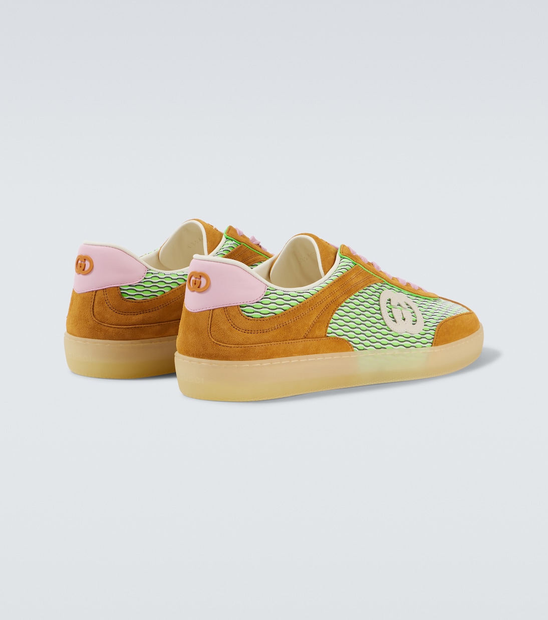 G75绒面革边饰运动鞋 | Gucci