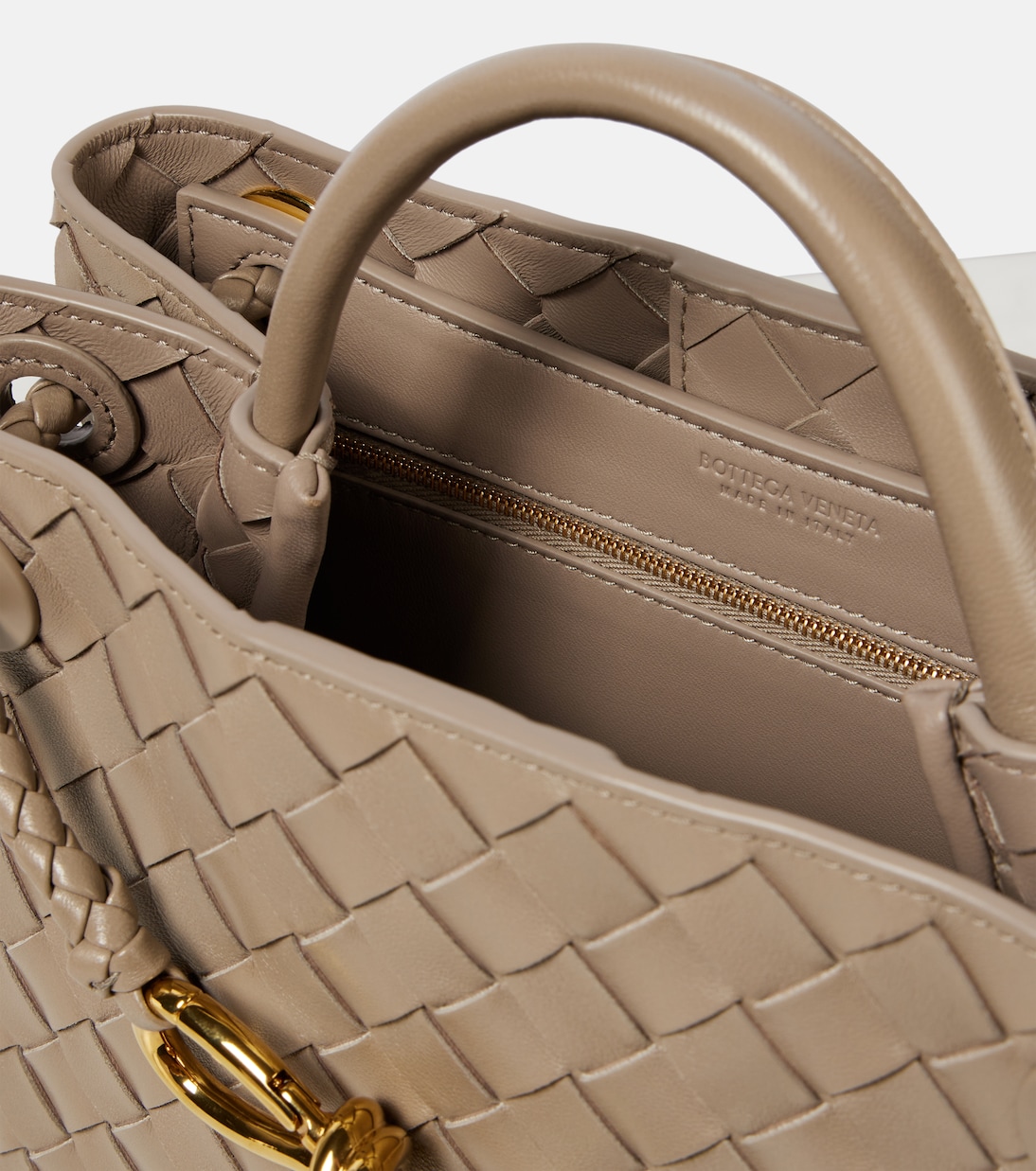 Andiamo Small Intrecciato leather tote bag | Bottega Veneta