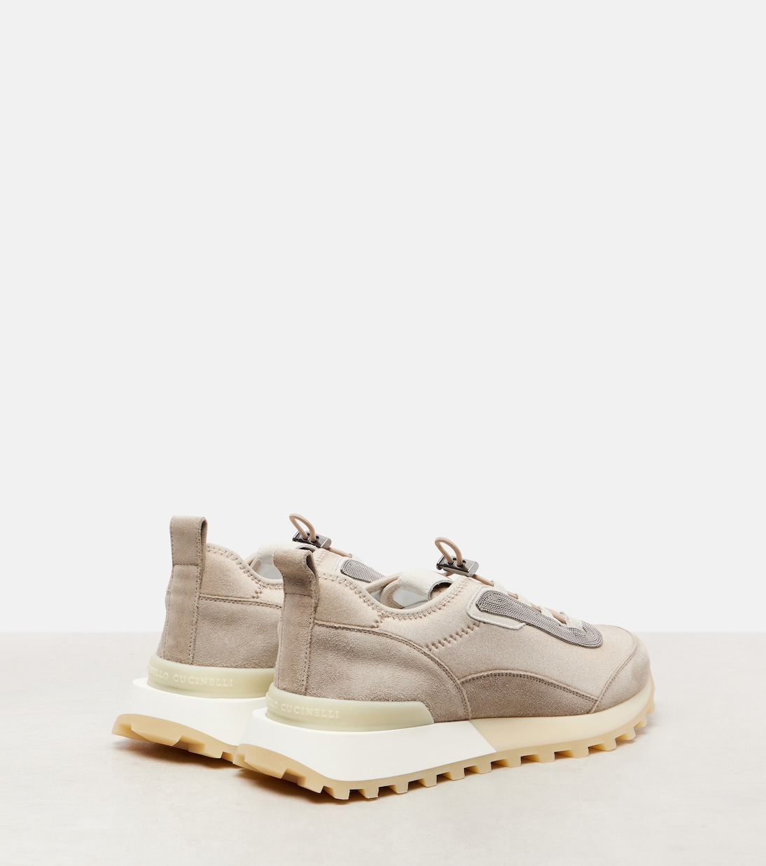 Runner suede and canvas sneakers | Brunello Cucinelli