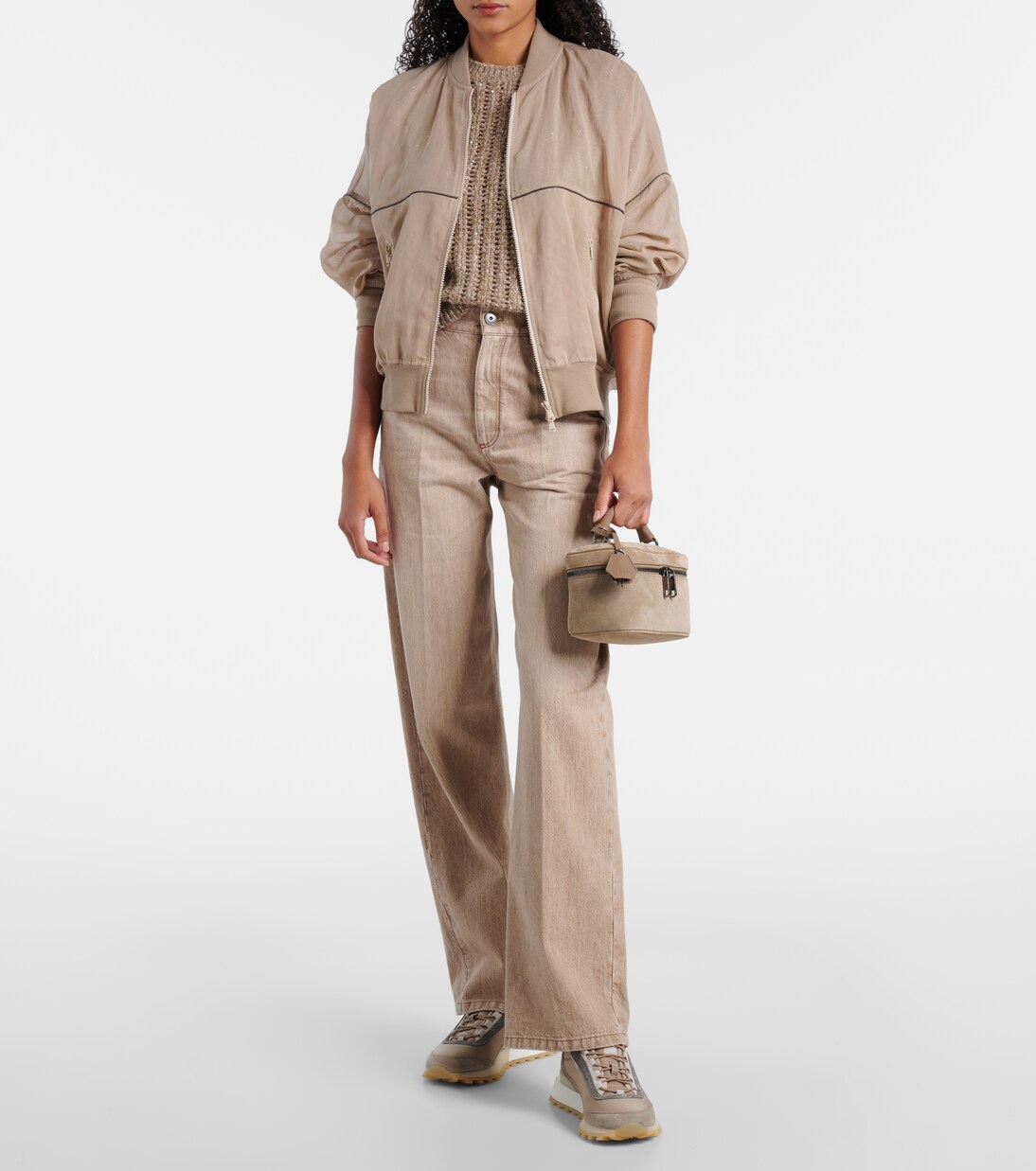 Runner suede and canvas sneakers | Brunello Cucinelli