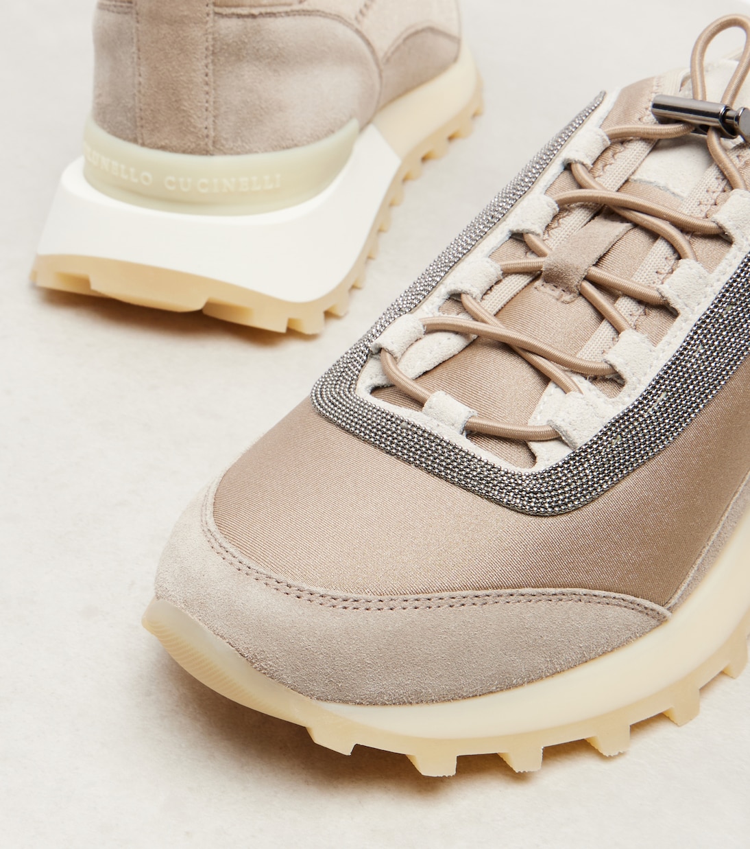 Runner suede and canvas sneakers | Brunello Cucinelli