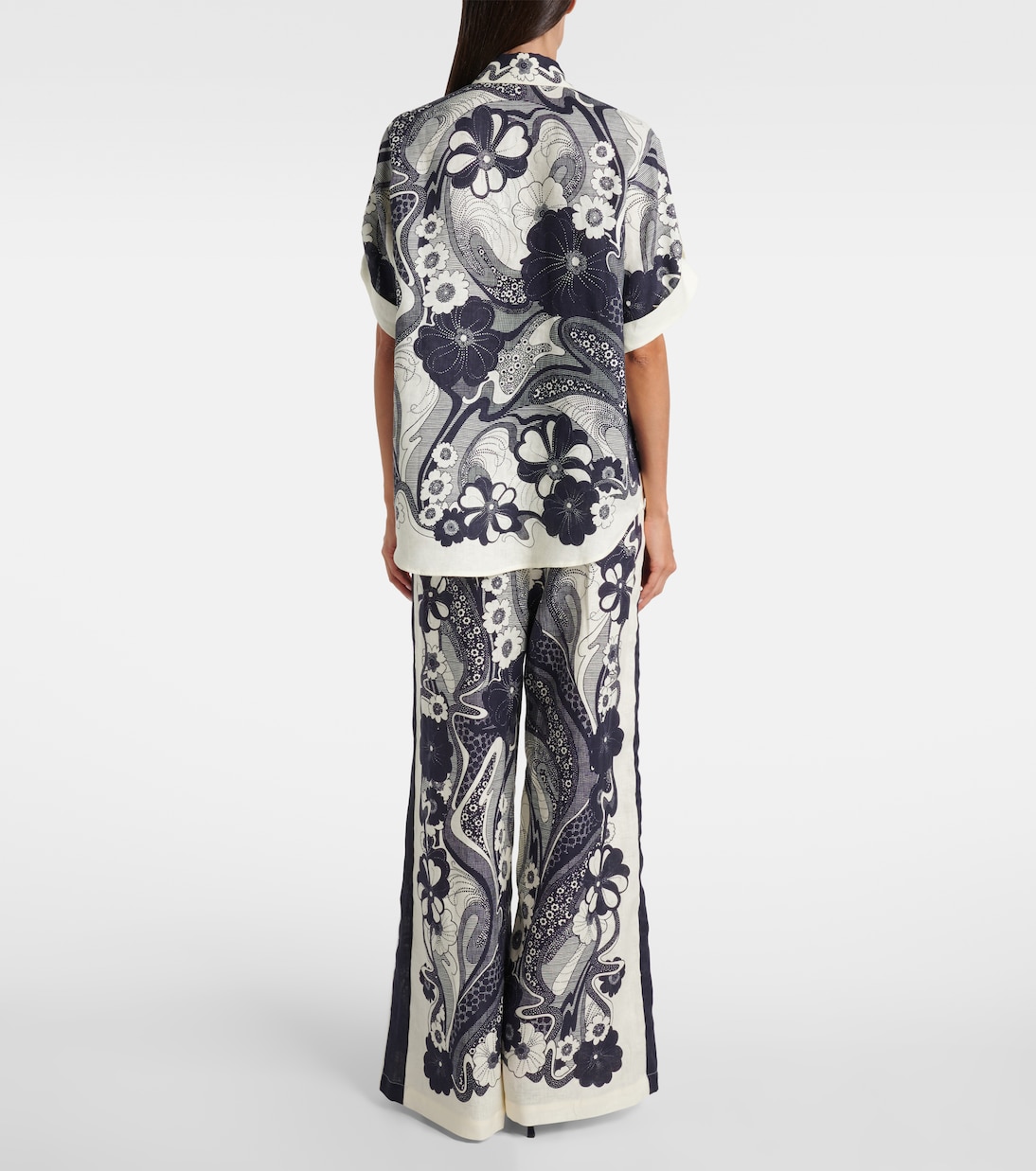 Mickey printed linen shirt | Alémais