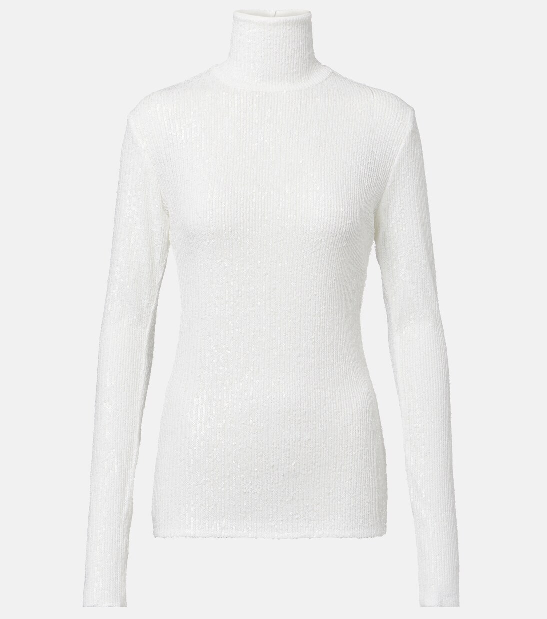 Rollkragenpullover aus Rippstrick | Norma Kamali