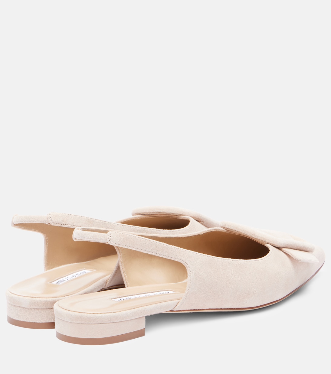 Bailarinas destalonadas Maylura de ante | Manolo Blahnik