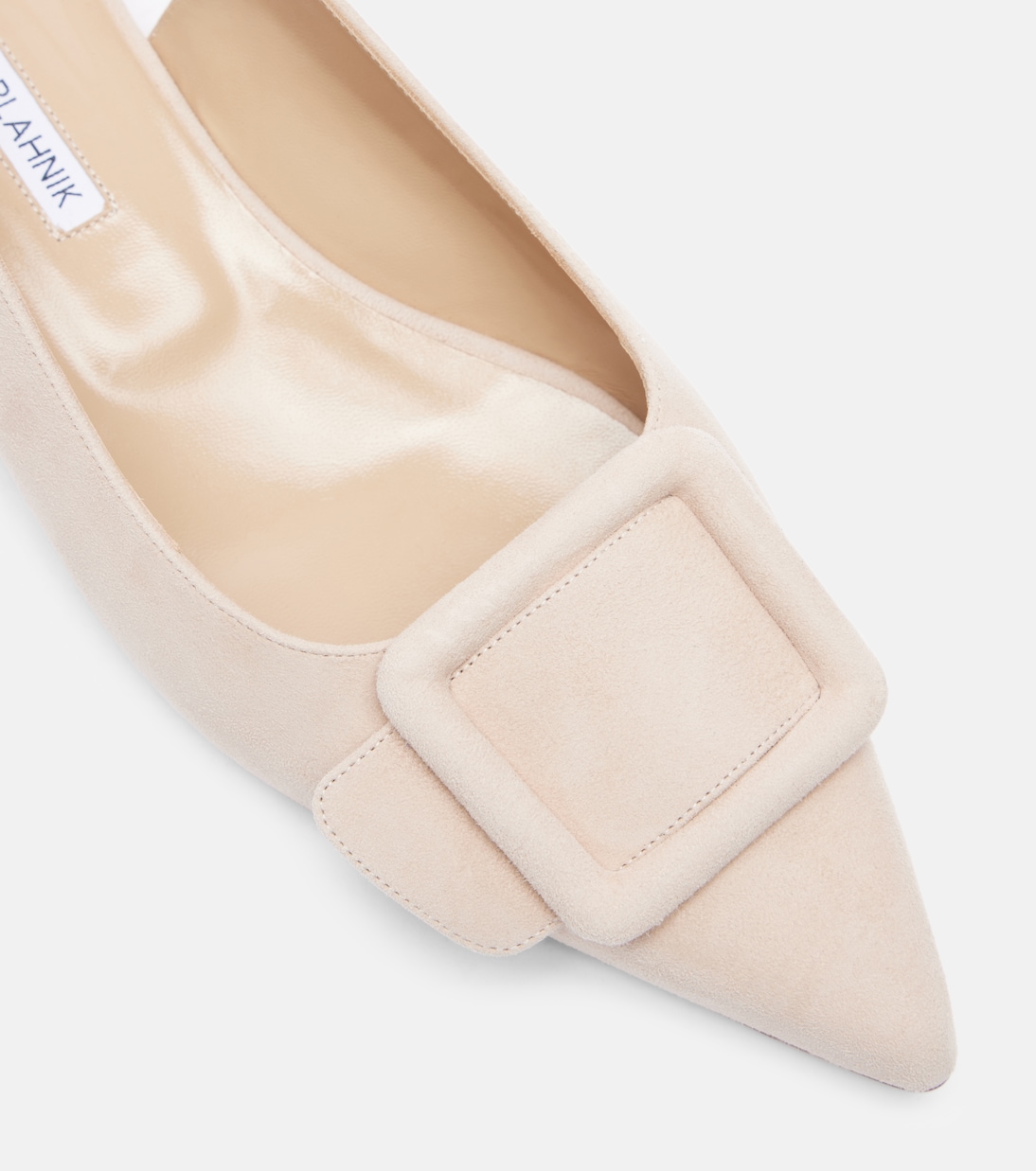 Bailarinas destalonadas Maylura de ante | Manolo Blahnik