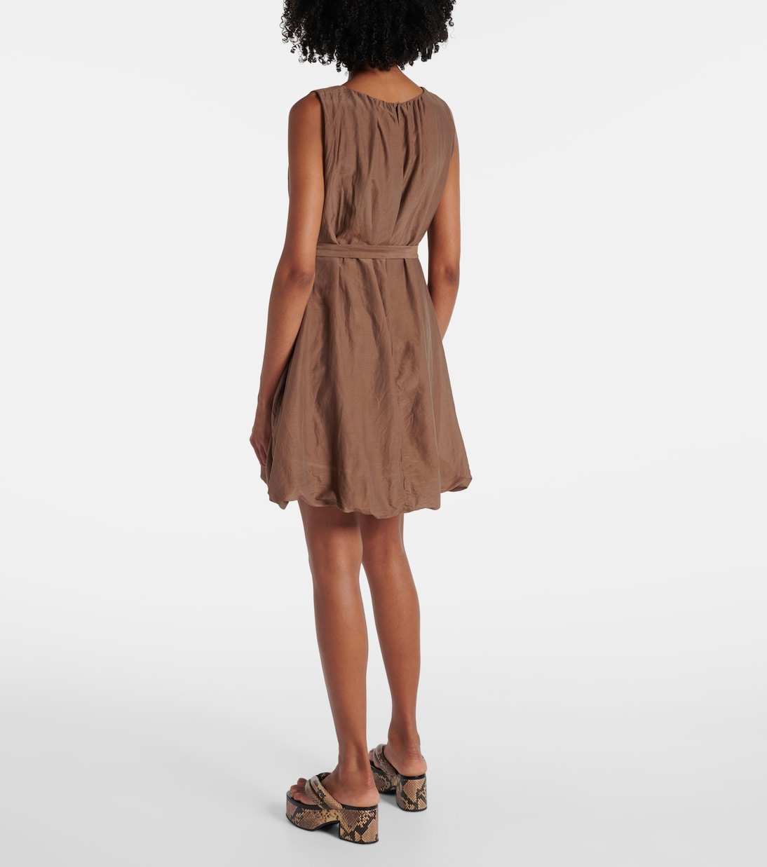 Margot cotton and silk voile minidress | Velvet