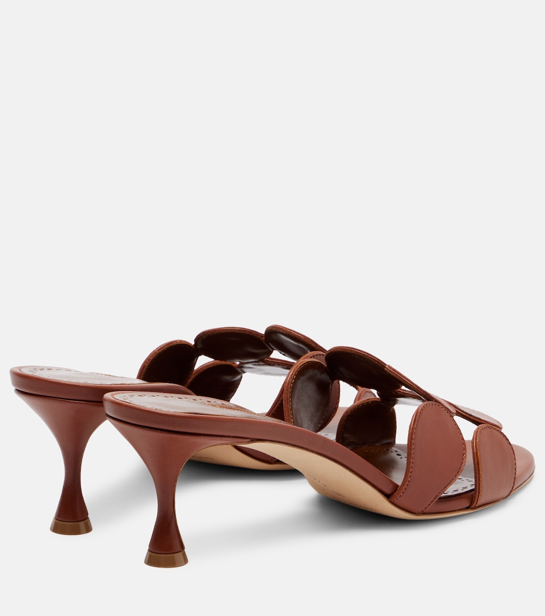 Pantoletten Haribalmu 50 aus Leder | Manolo Blahnik