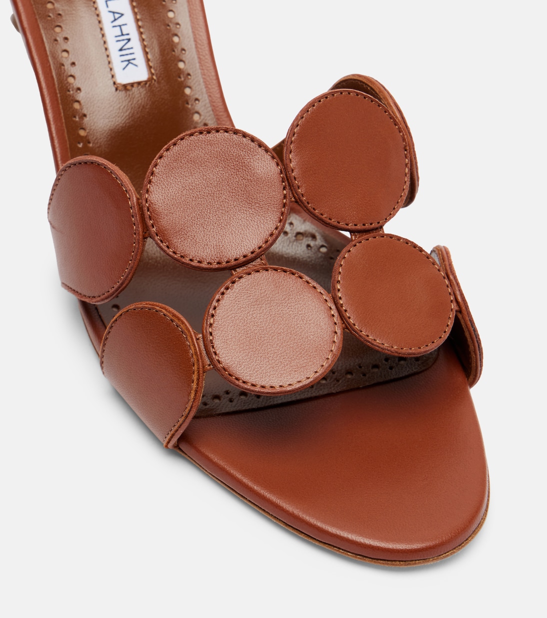 Pantoletten Haribalmu 50 aus Leder | Manolo Blahnik