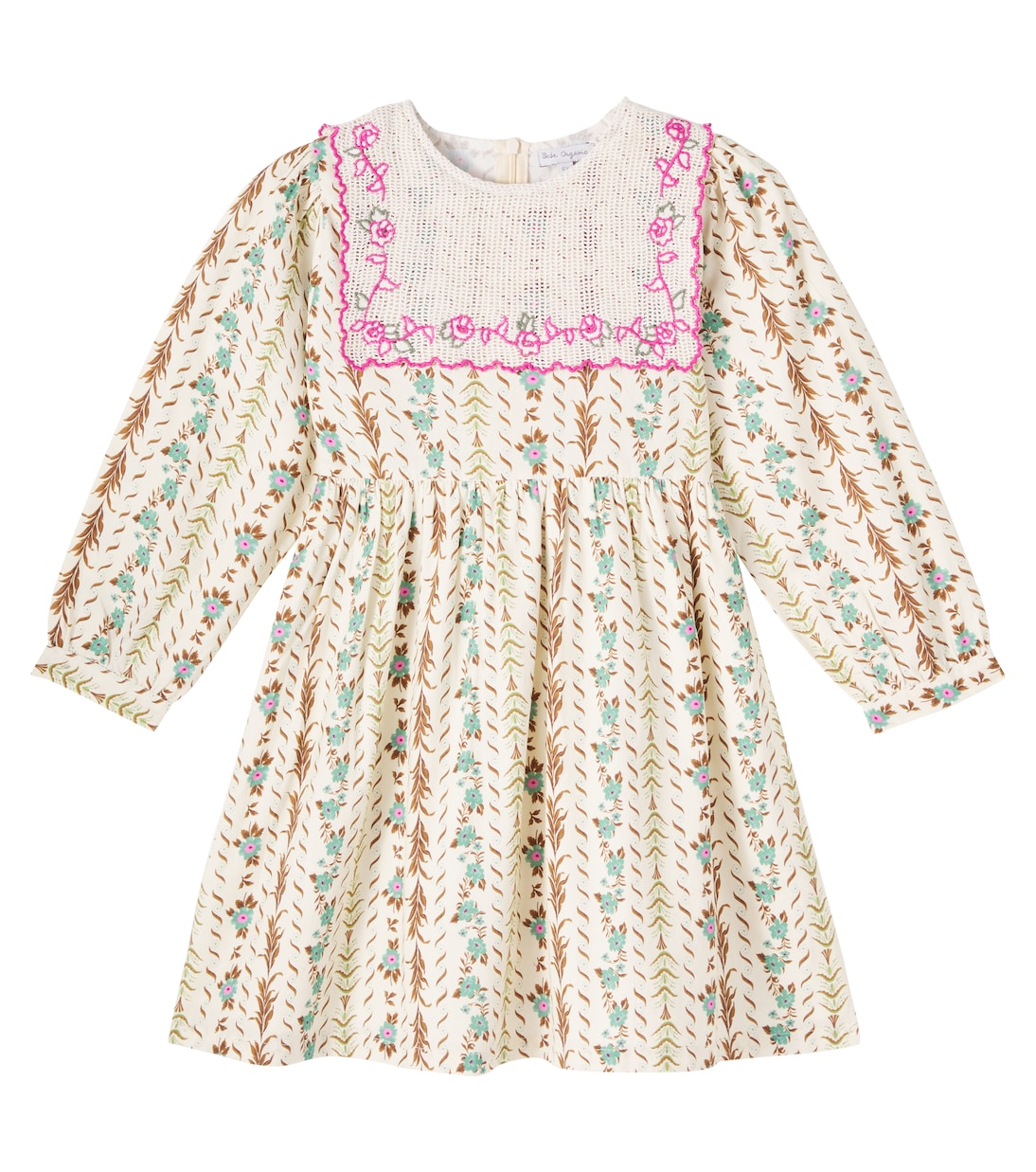 Eliza embroidered cotton dress | Bebe Organic