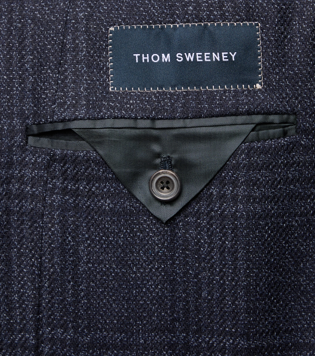 Blazer en laine et soie à carreaux | Thom Sweeney