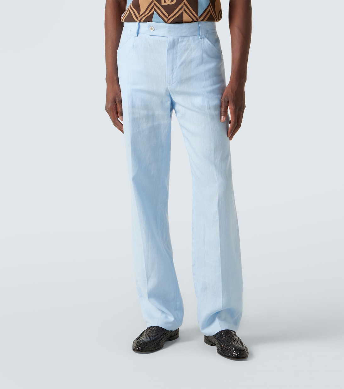 Pantalon droit en lin  | Dolce&Gabbana