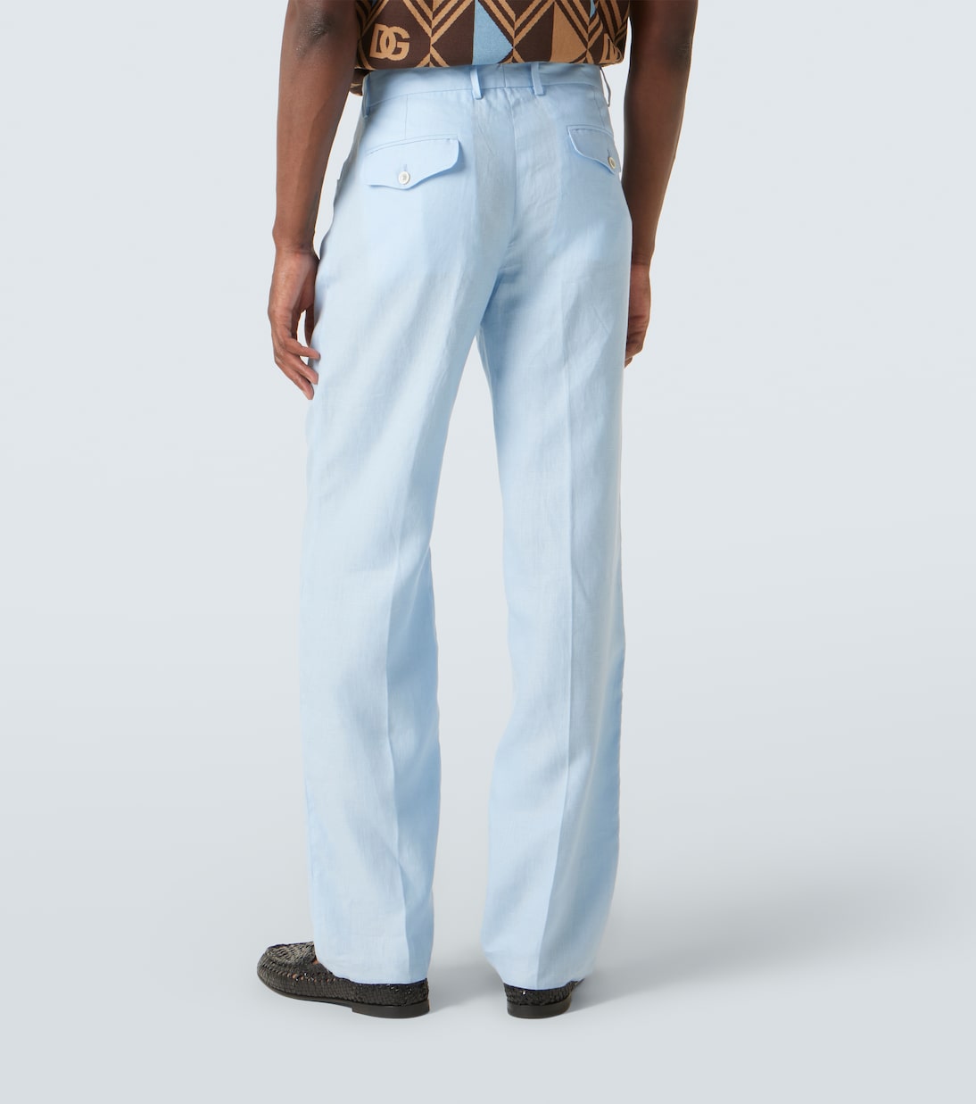 Pantalon droit en lin  | Dolce&Gabbana